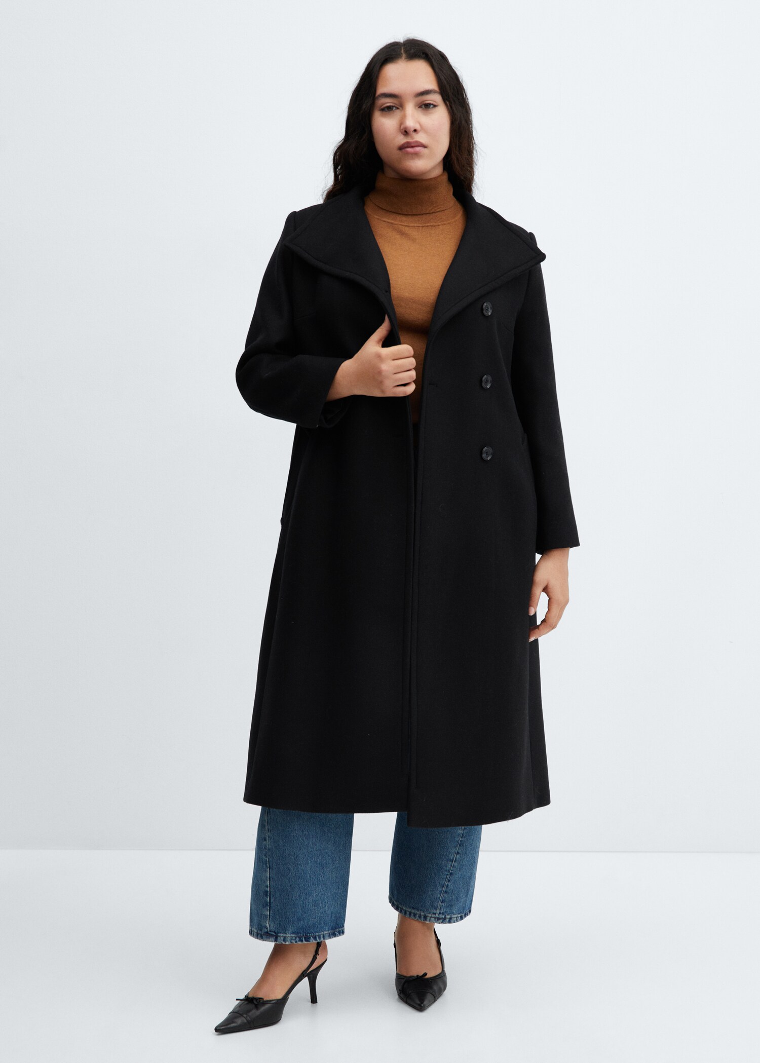 Manteco wool coat with belt - Details of the article 3