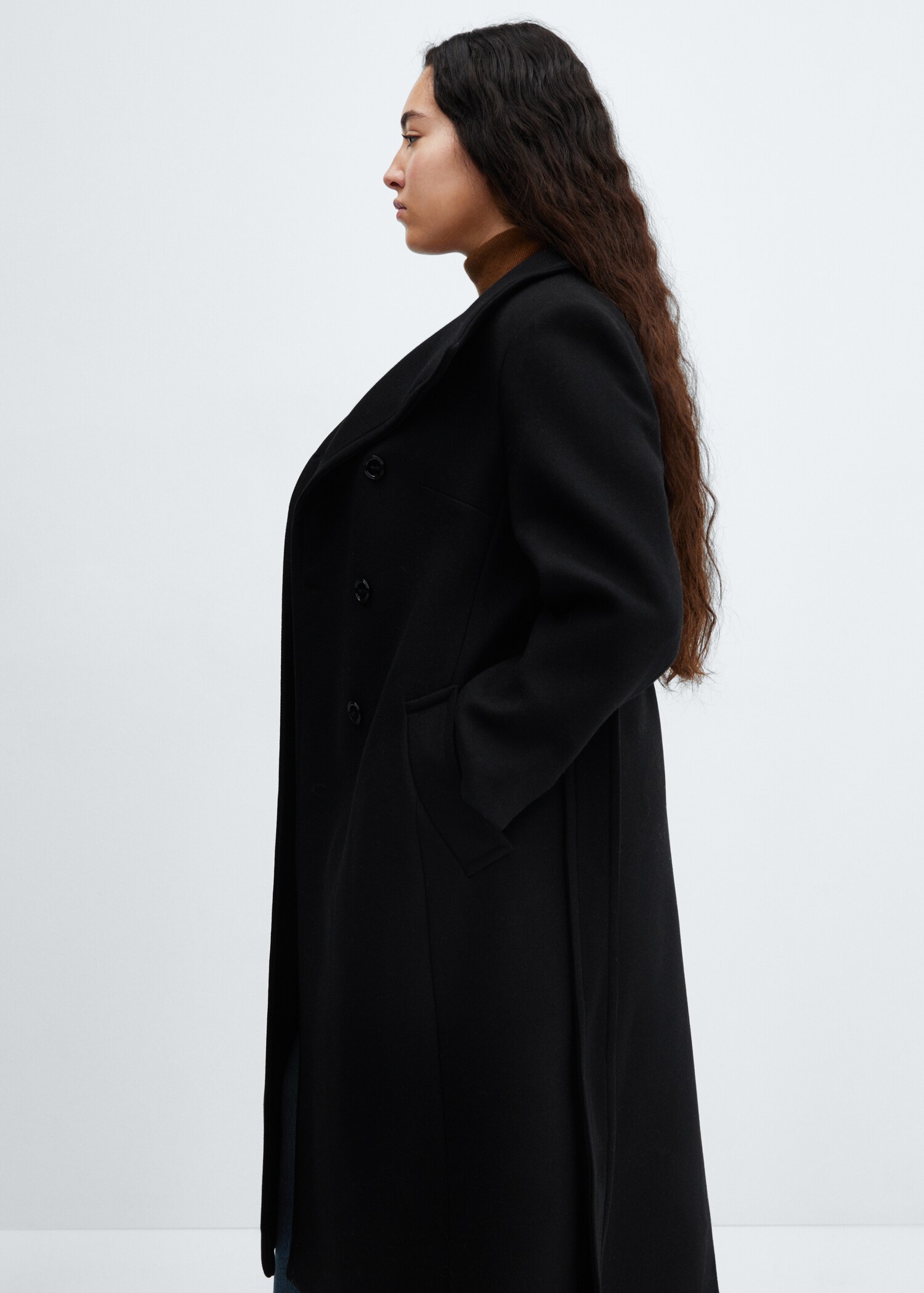 Manteco wool coat with belt - Details of the article 4