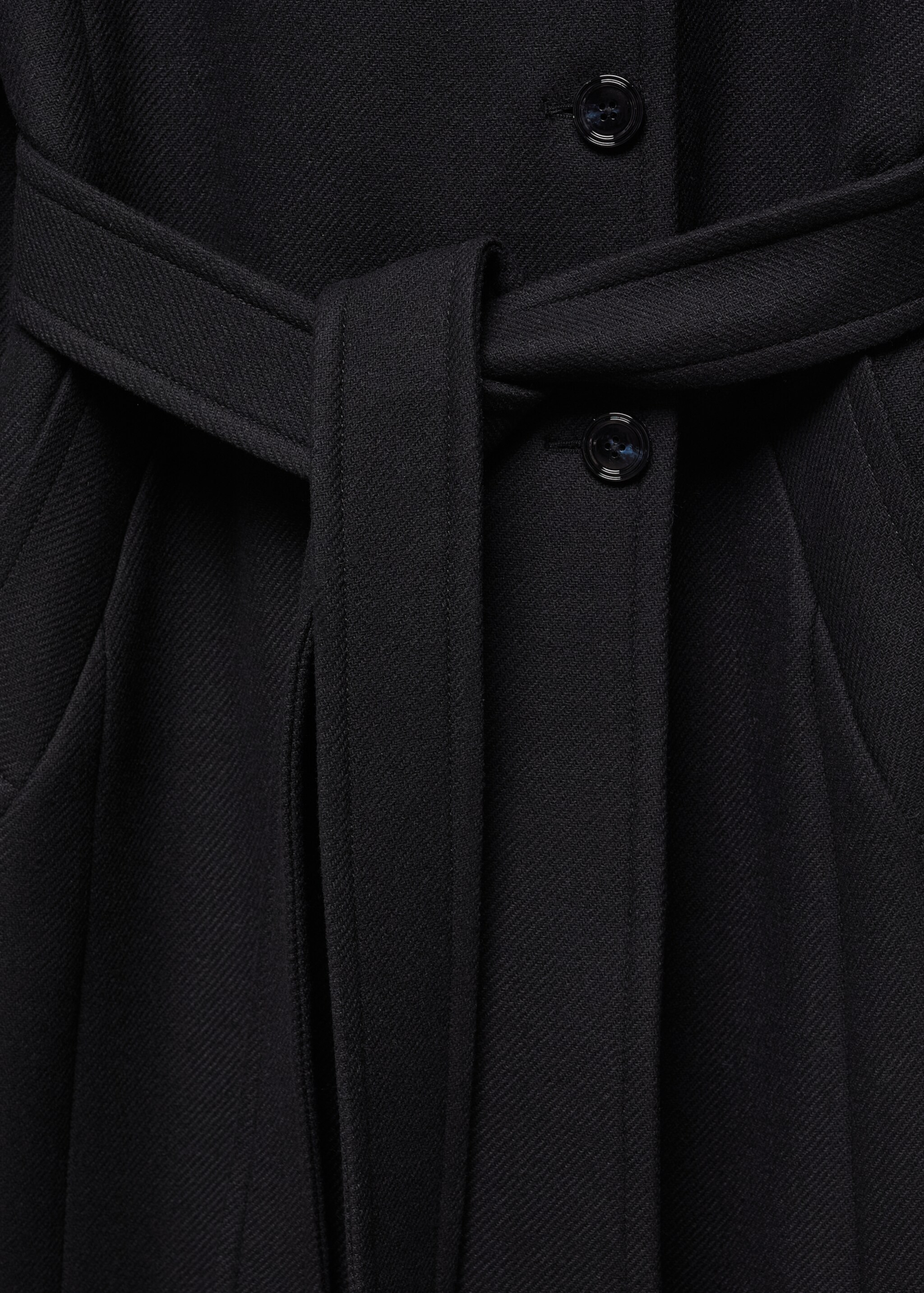 Mantel aus Manteco-Wolle mit Gürtel - Detail des Artikels 8