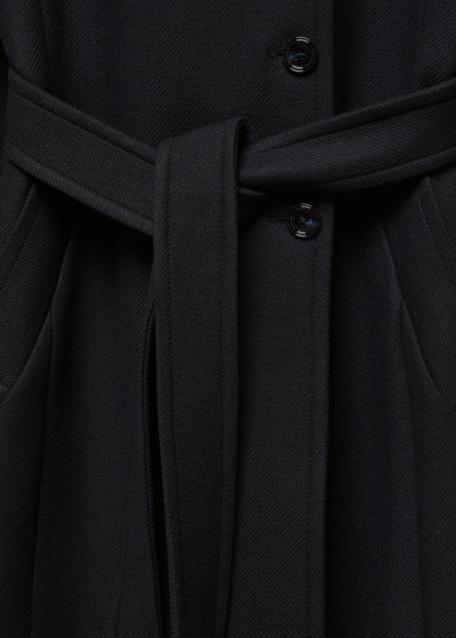 Manteco wool coat with belt - Details of the article 8
