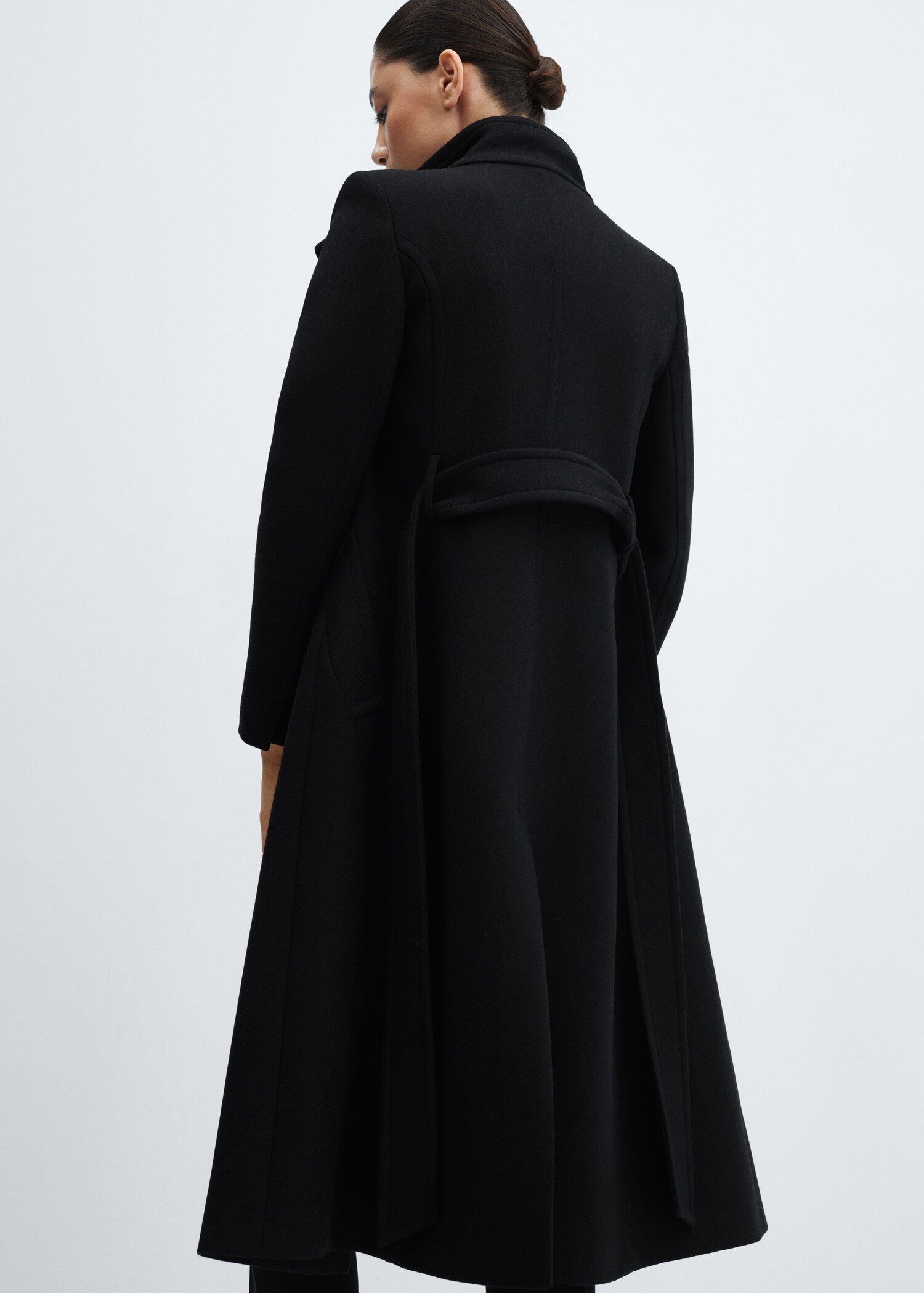 Manteco wool coat with belt - Reverse of the article