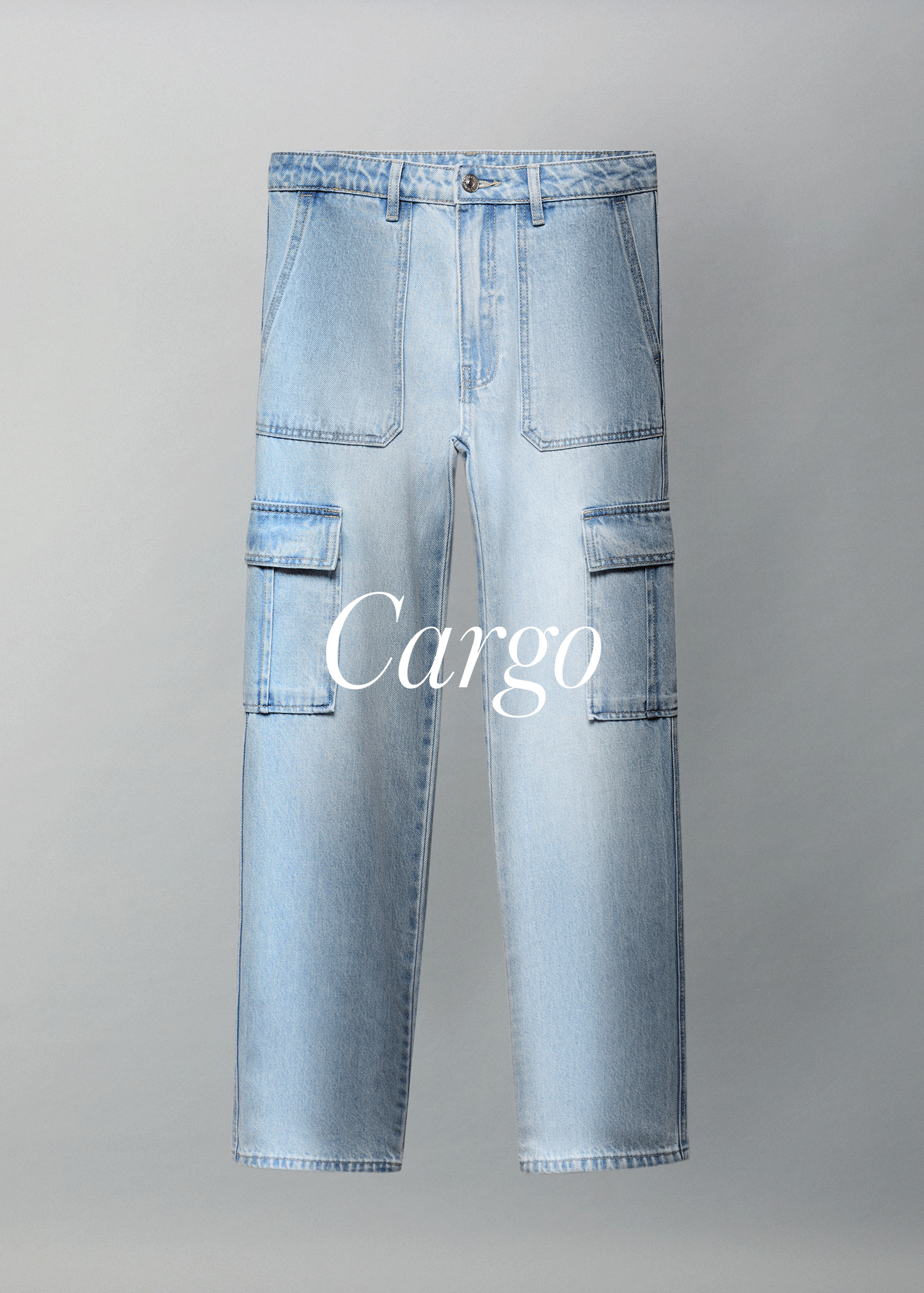 Straight-fit cargo jeans - Details of the article 9