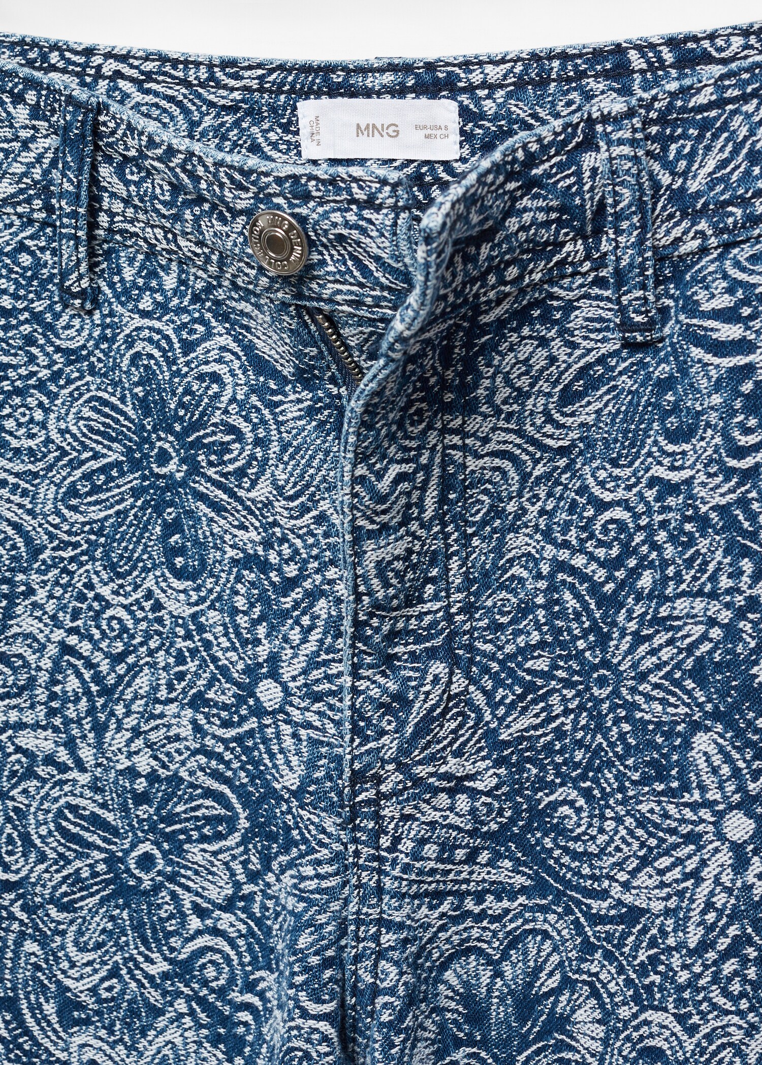 Embroidered straight-fit trousers - Details of the article 8