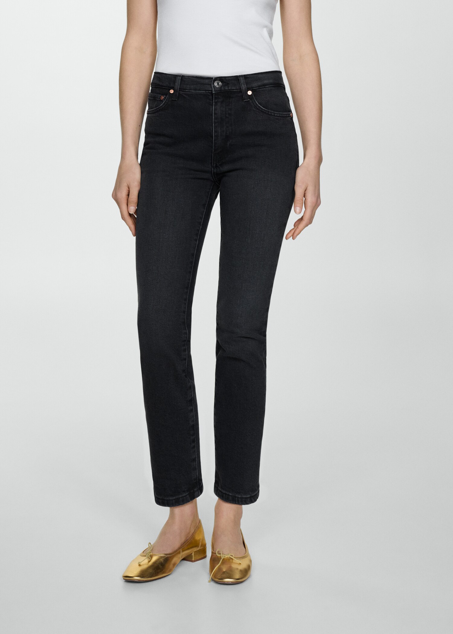 Slim-Jeans in Cropped-Länge Claudia - Mittlere Ansicht