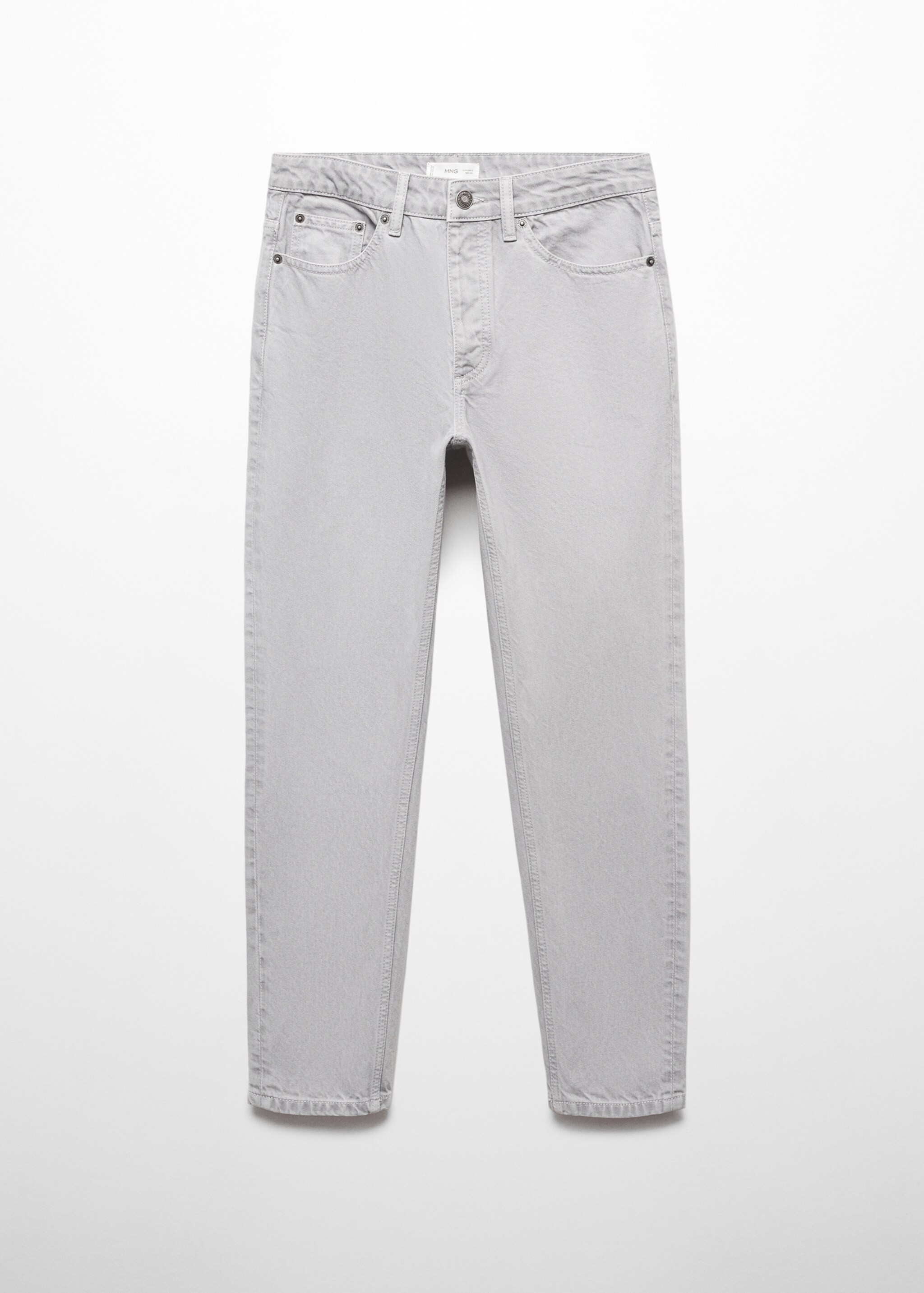 Regular-fit cotton trousers - Article without model, Grey. Ref: 67040675-00.