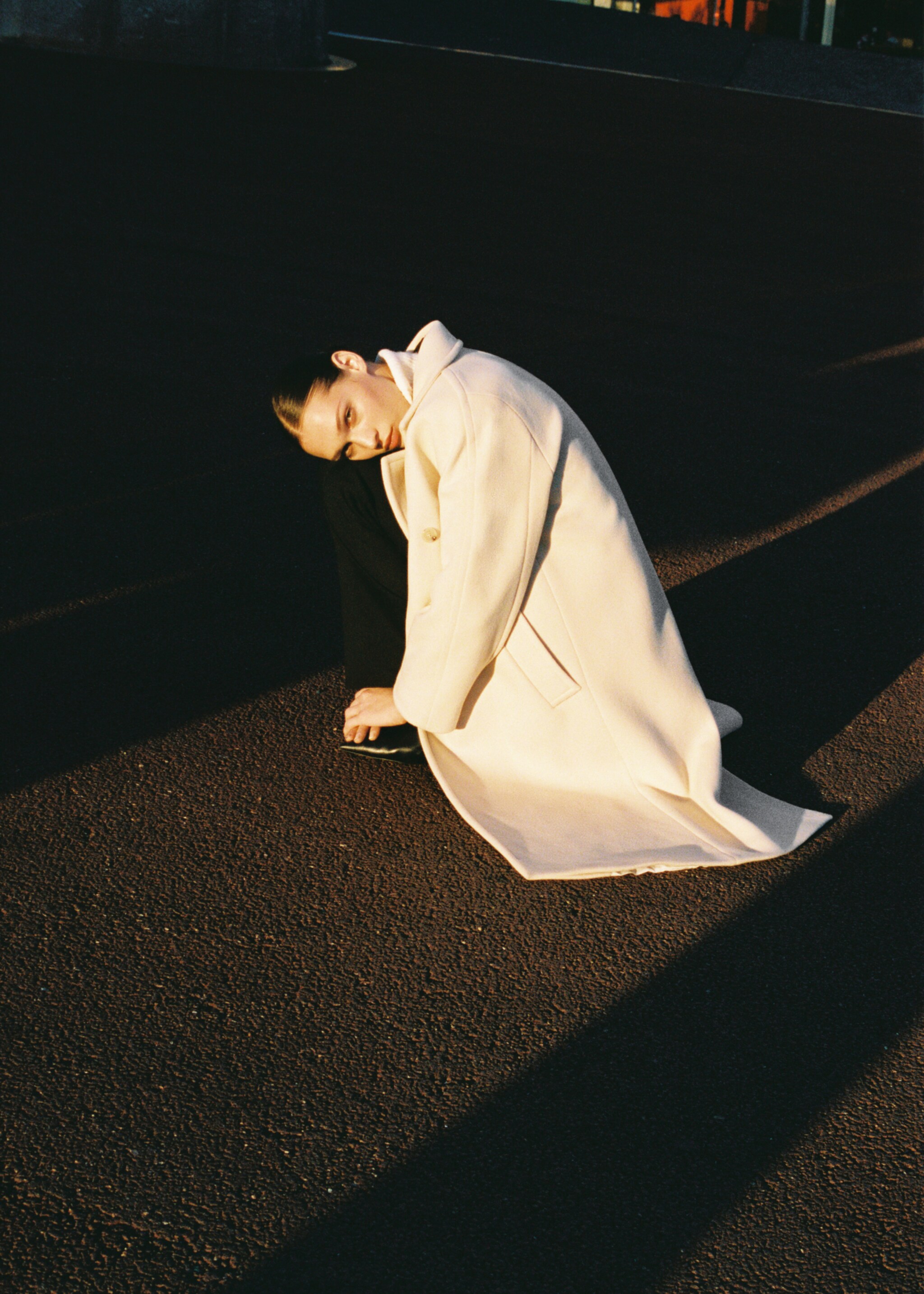 Manteco wool coat with lapels - Details of the article 9, Ecru. Ref: 67040682-00.