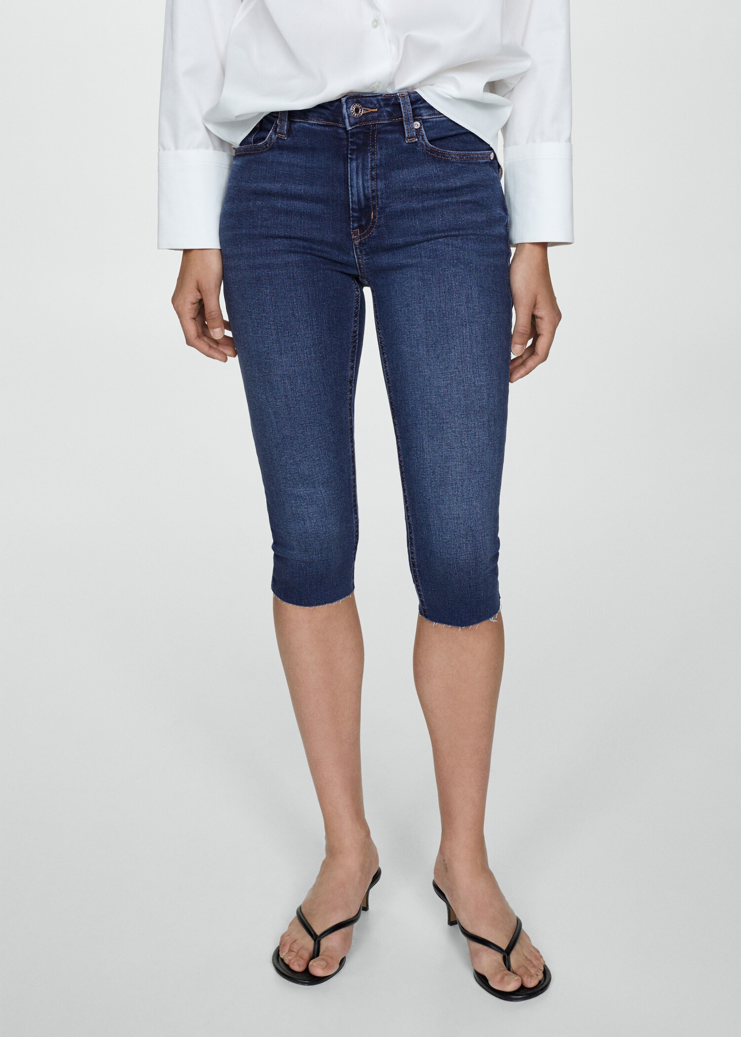Capri slim-fit jeans - Medium plane
