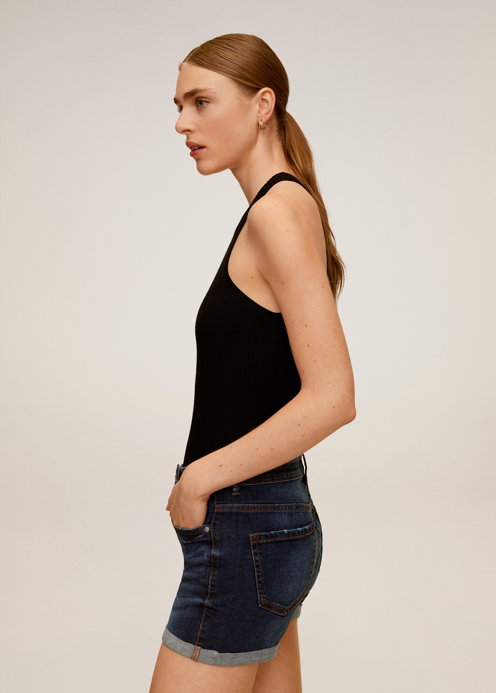 Short denim oscuro - Detalle del artículo 2