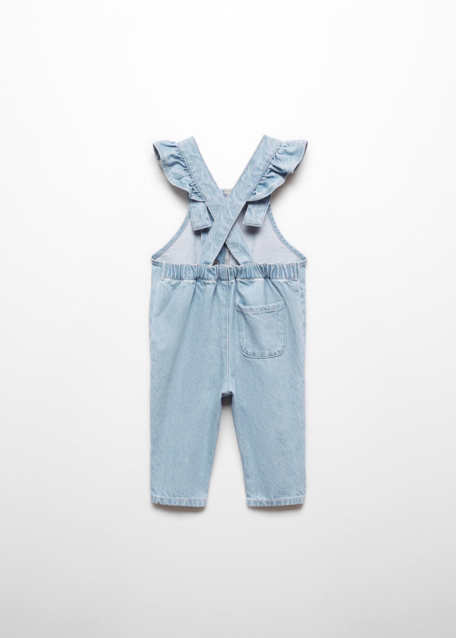 Salopette denim à volants - Verso de l’article