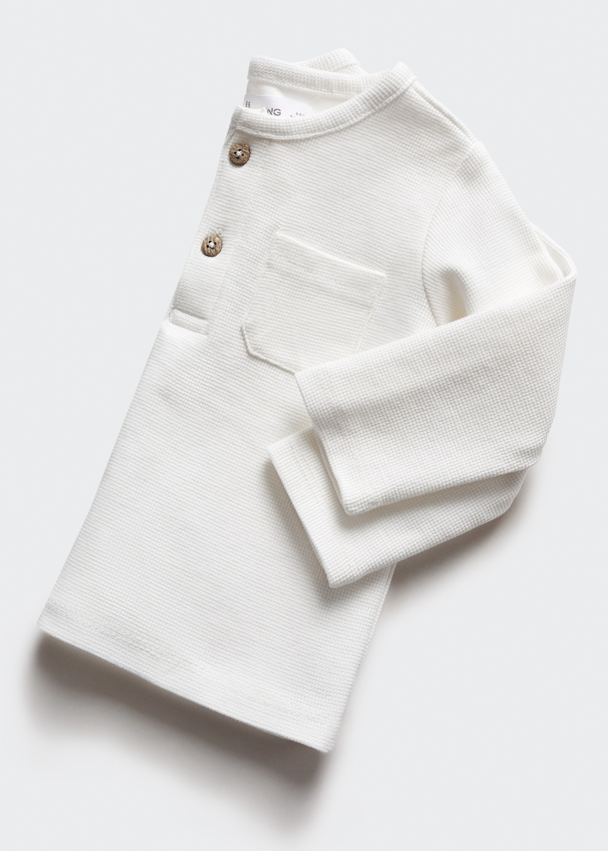 Strukturiertes Baumwoll-Shirt - Detail des Artikels 0
