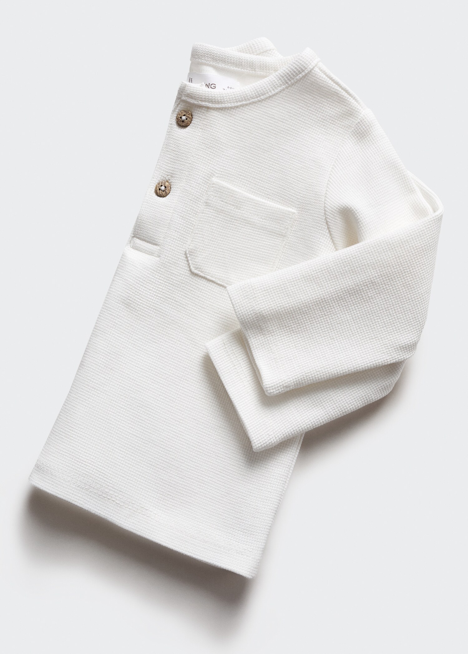 Strukturiertes Baumwoll-Shirt - Detail des Artikels 0
