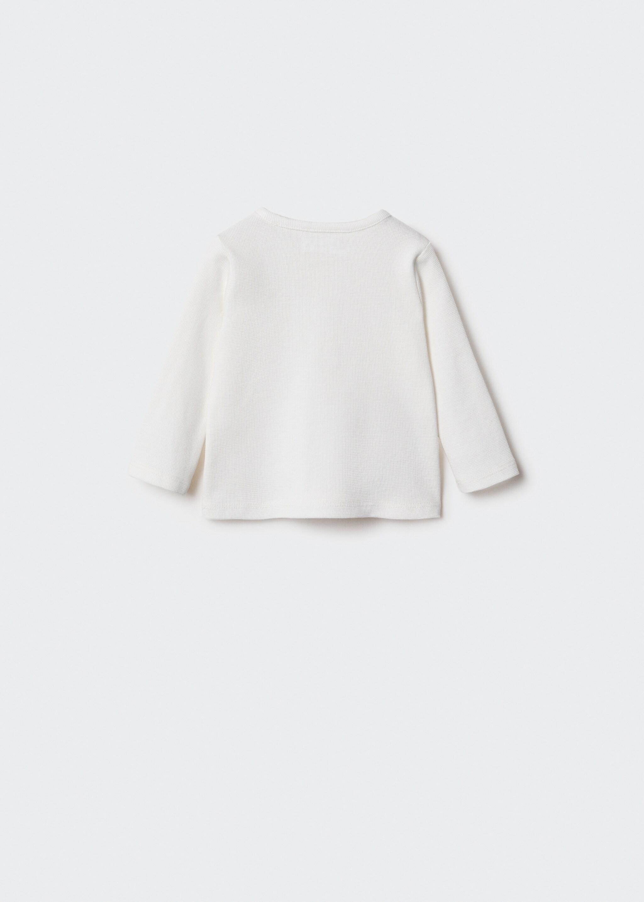Strukturiertes Baumwoll-Shirt - Rückseite des Artikels