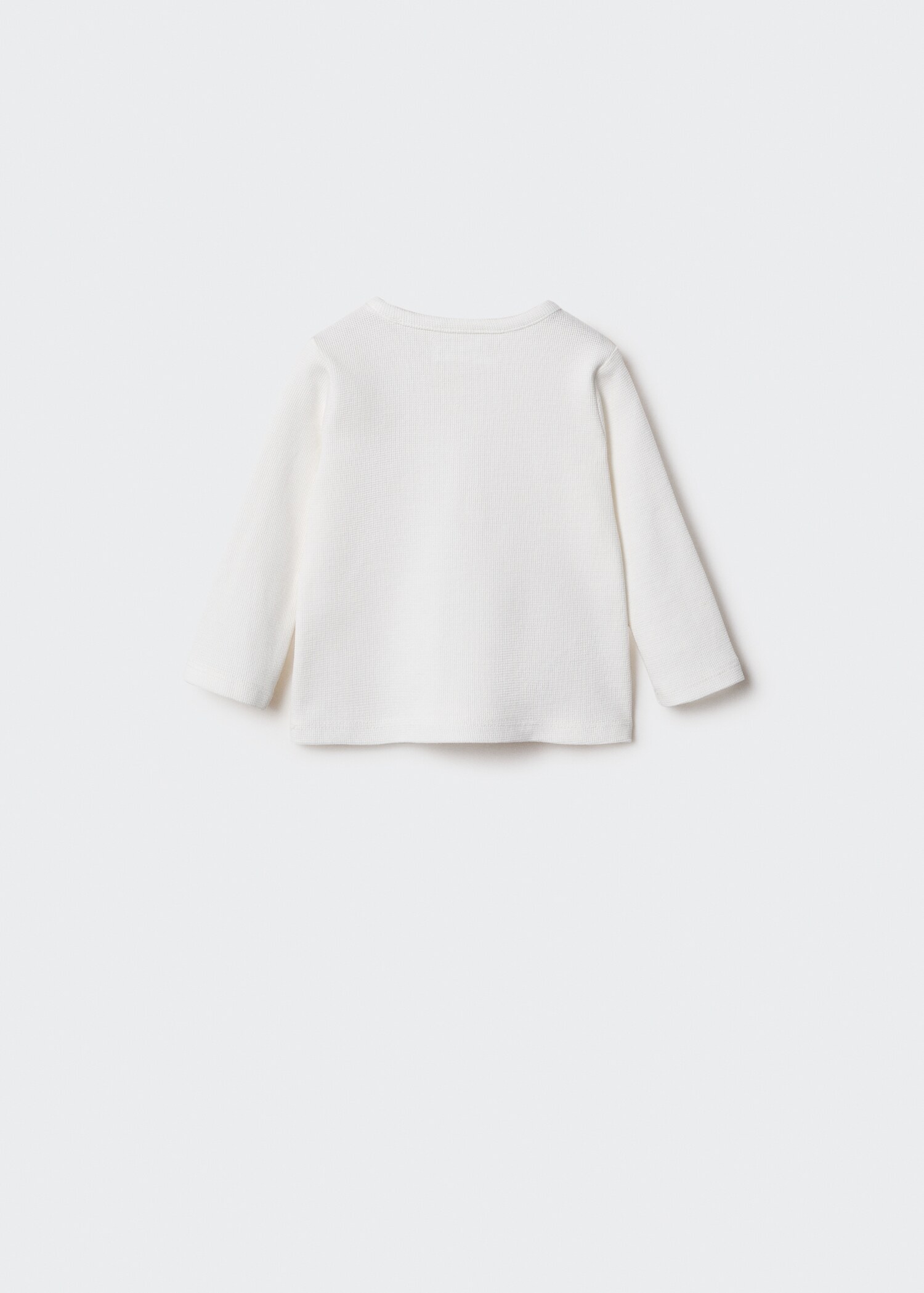 Strukturiertes Baumwoll-Shirt - Rückseite des Artikels