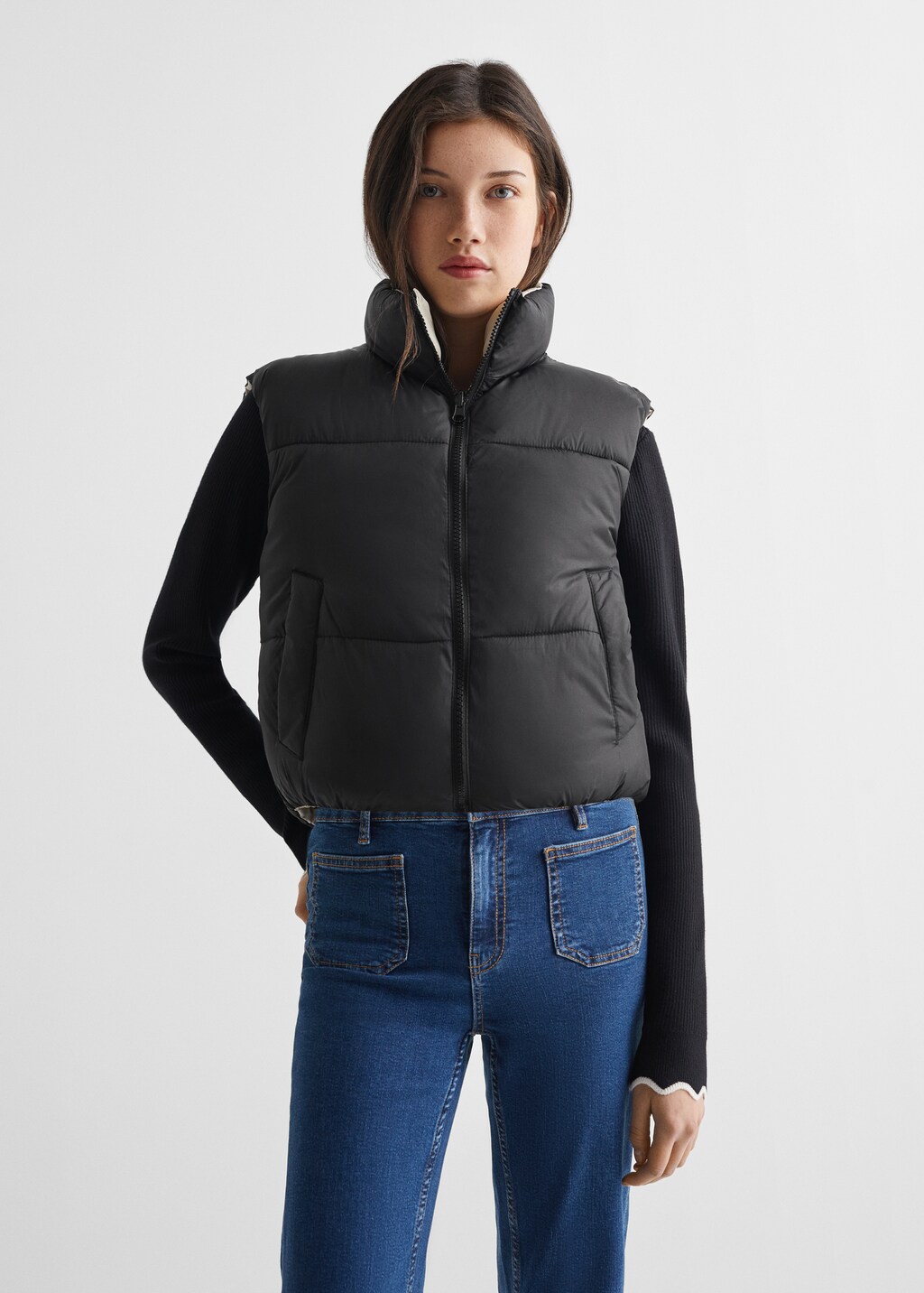 Reversible quilted gilet - Teen Girl | MANGO OUTLET USA