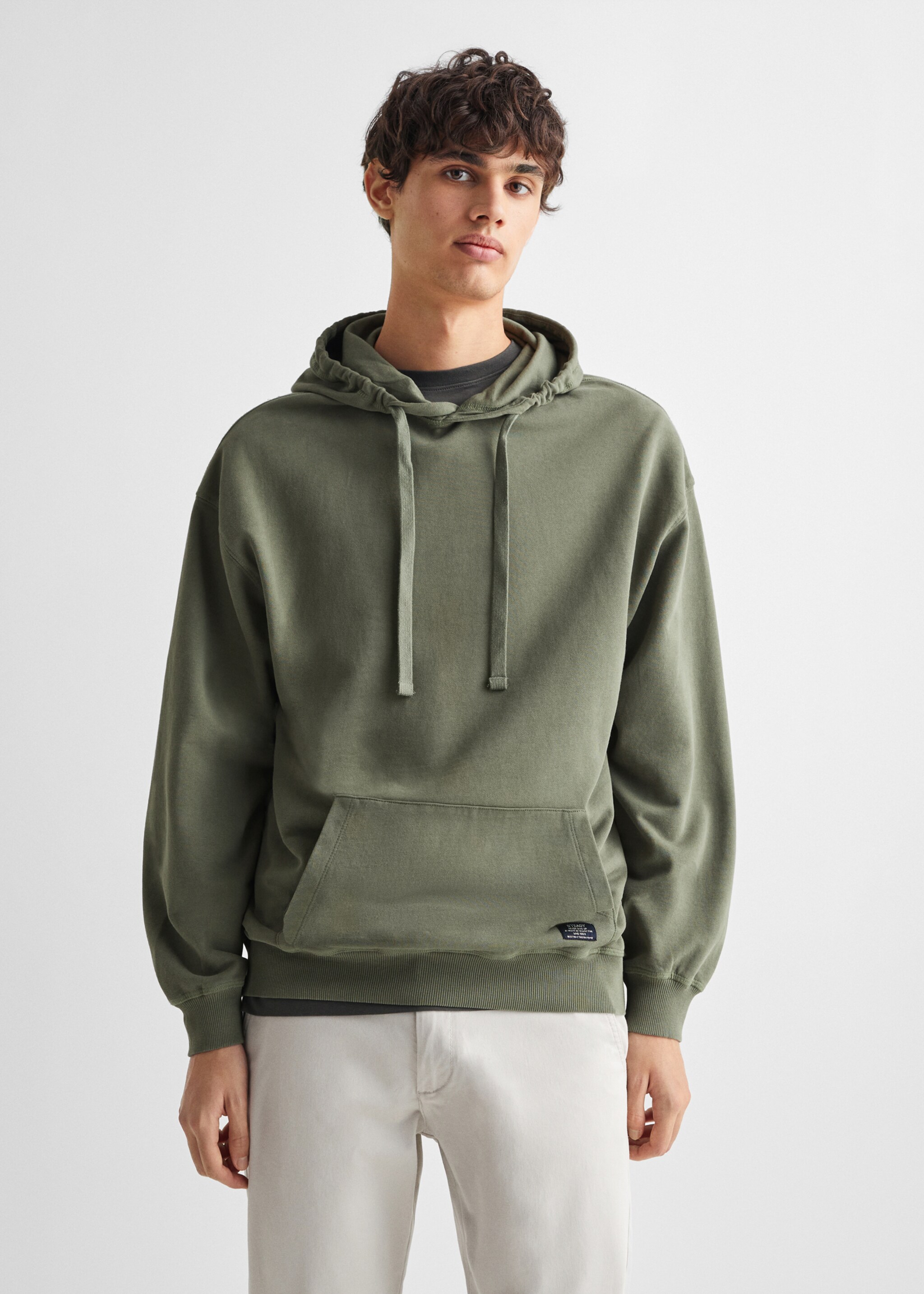 Unisex hoodie - Medium plane, Green. Ref: 67042914-00.