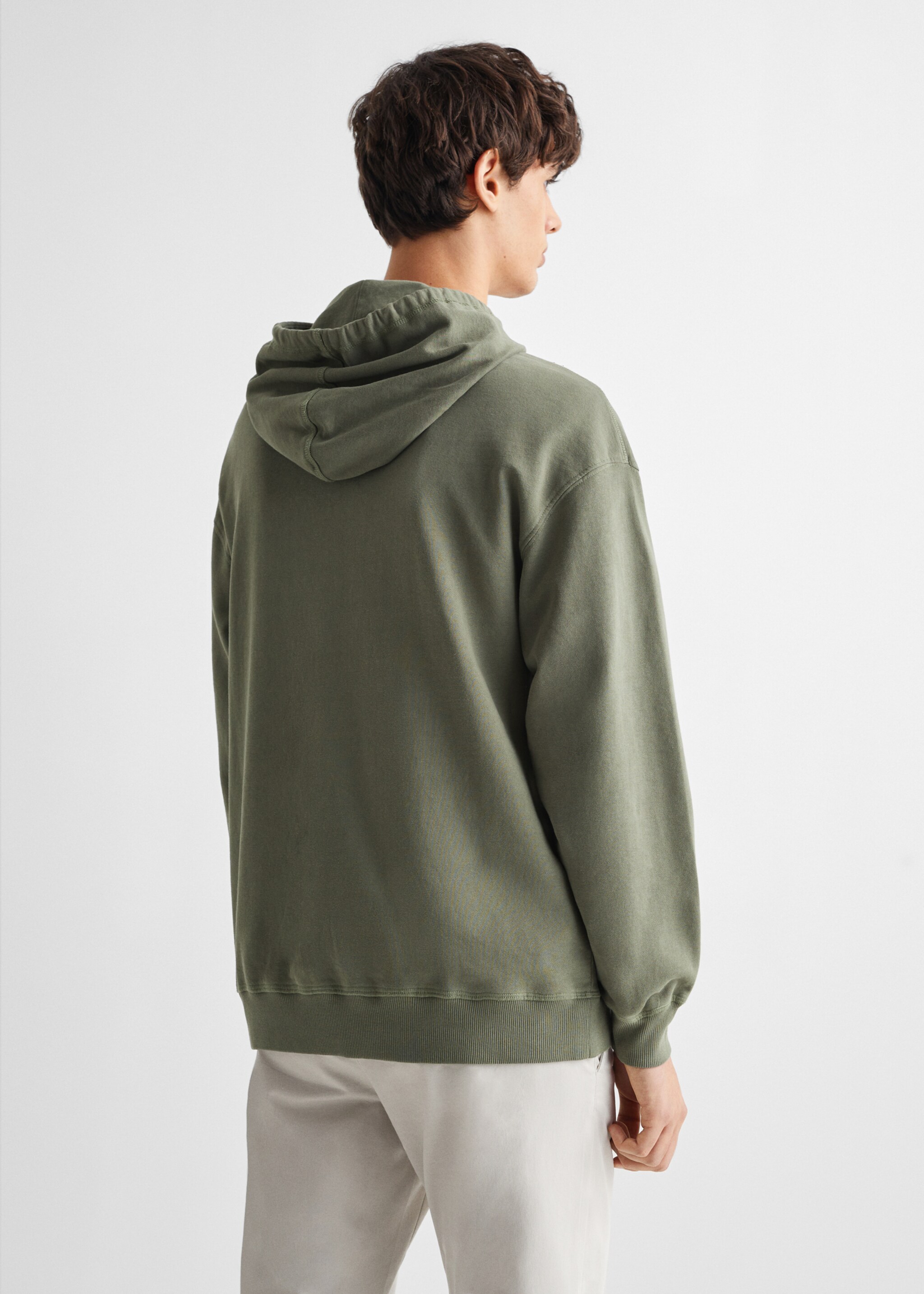 Unisex hoodie - Reverse of the article, Green. Ref: 67042914-00.