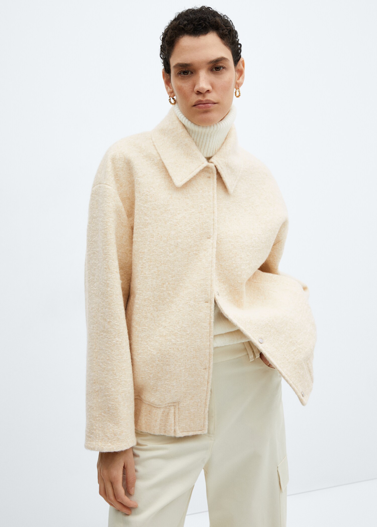 Veste bomber oversize - Plan moyen