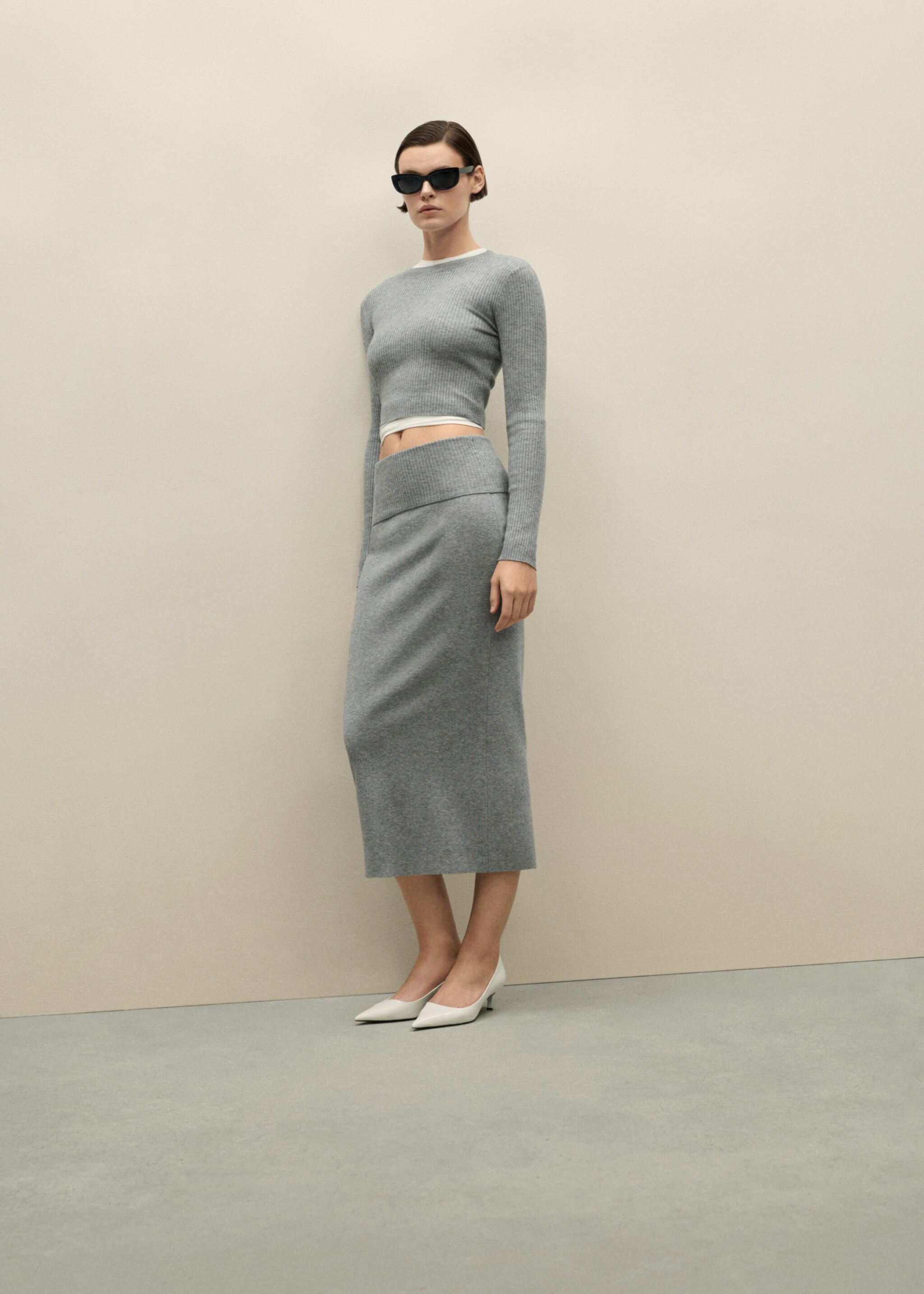 Long knitted skirt - Details of the article 6