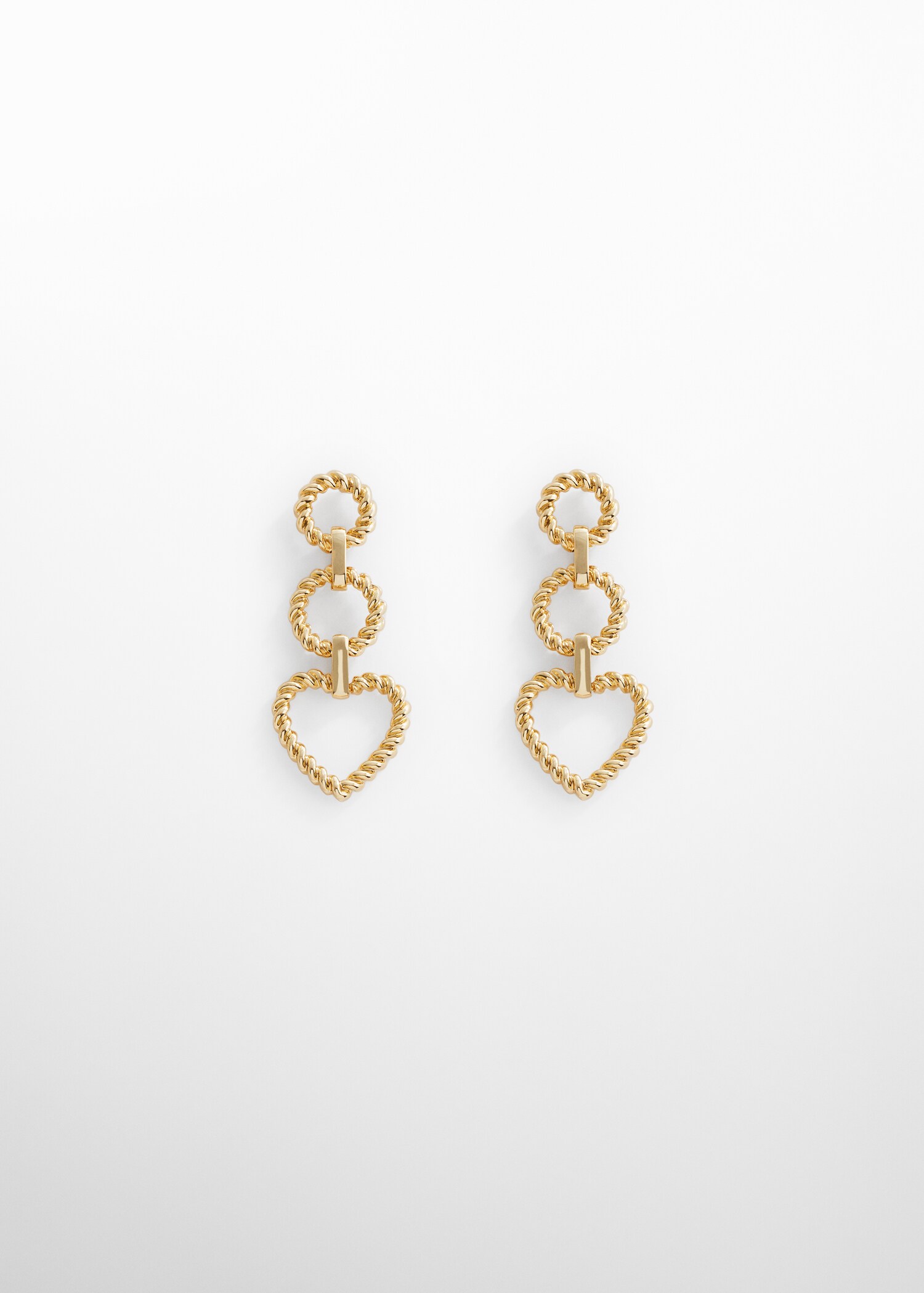 Heart long earrings - Article without model