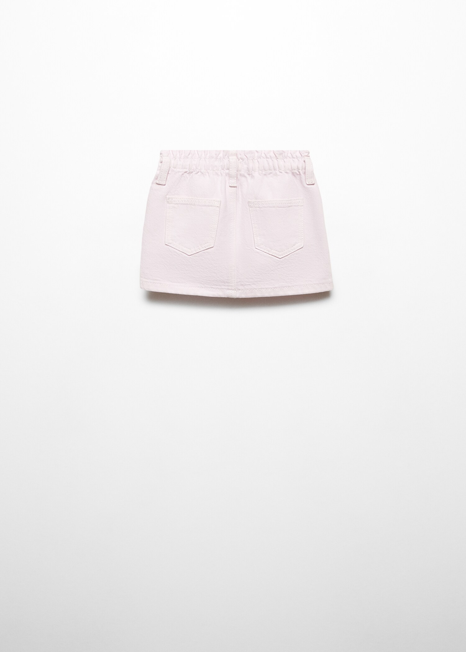Paperbag denim skirt - Reverse of the article