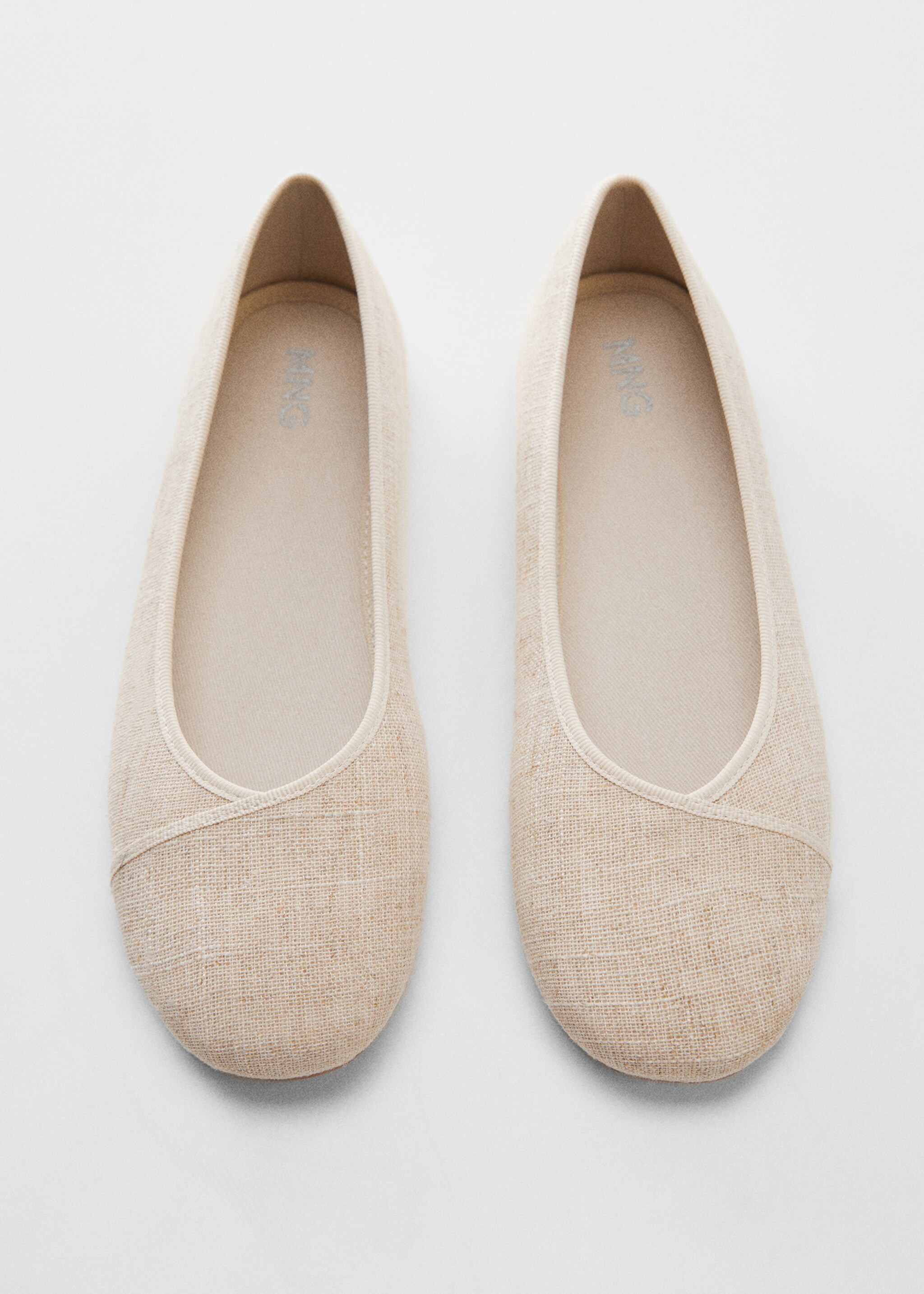 Linen ballerinas - Details of the article 2