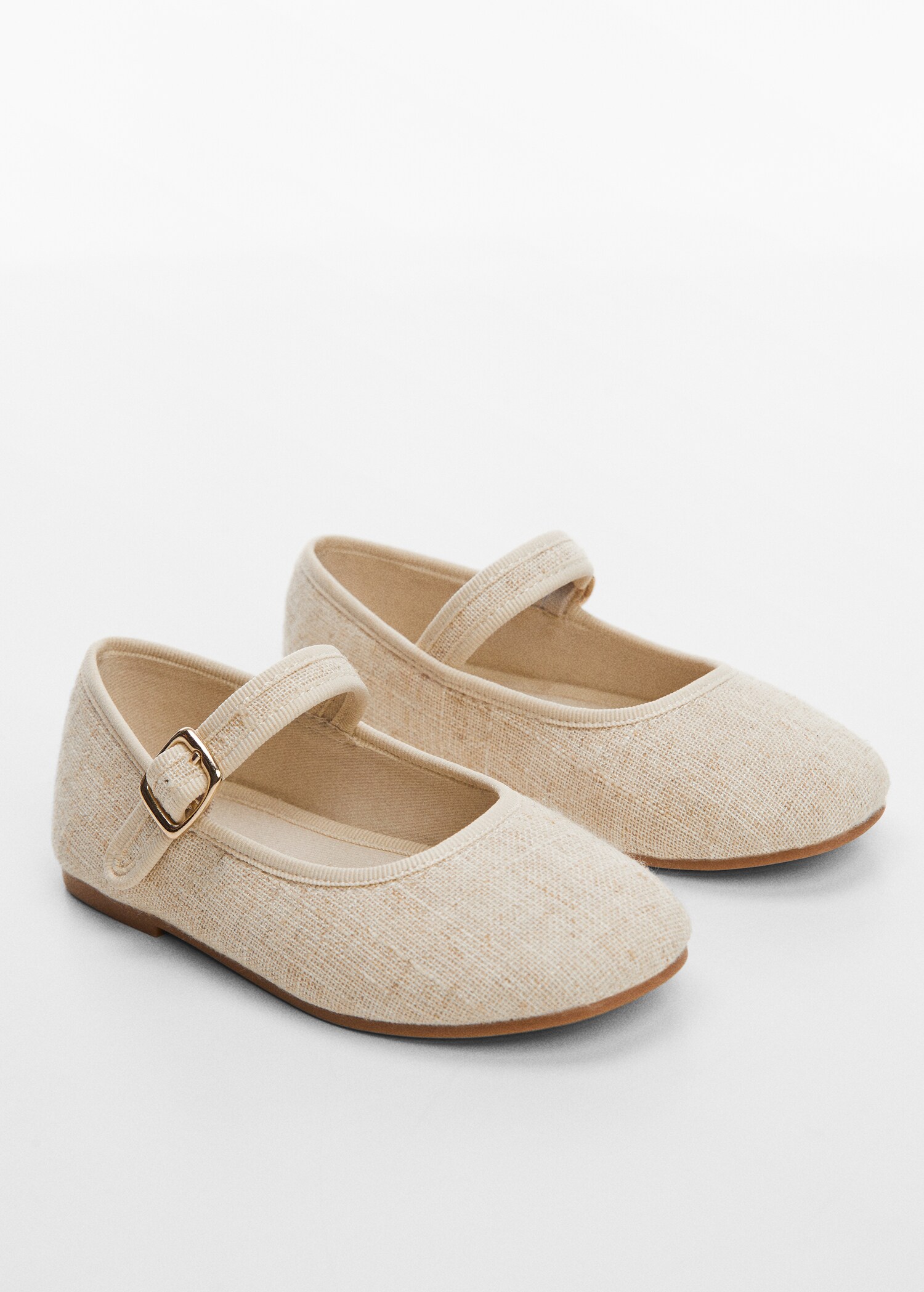 Leinen-Ballerinas - Mittlere Ansicht