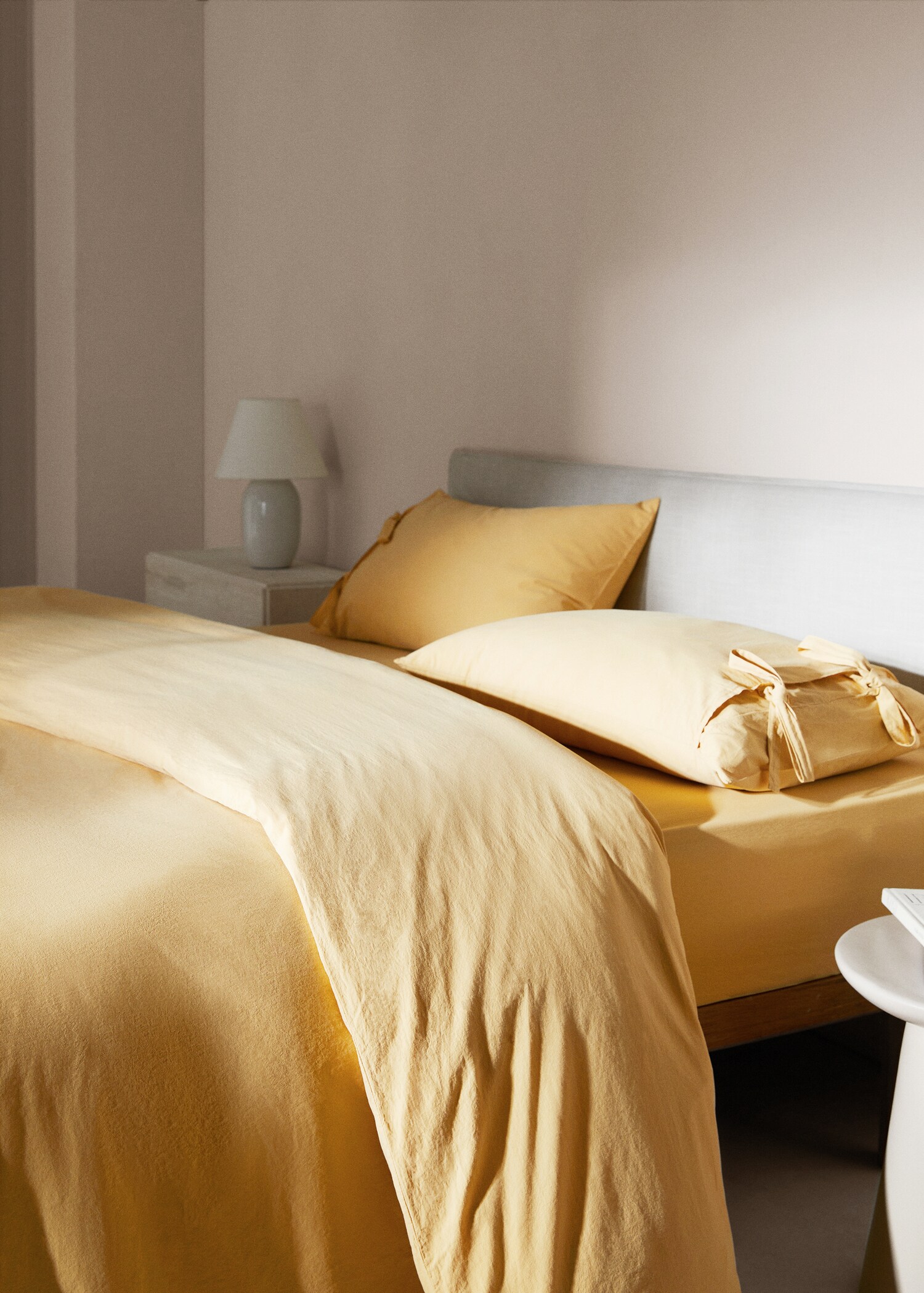 Washed cotton duvet cover for single bed - Details of the article 7
