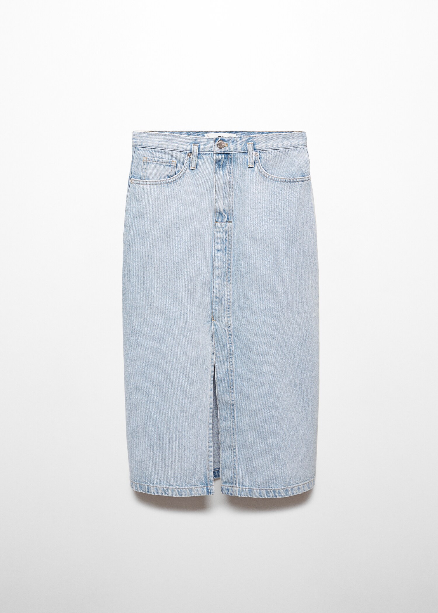 Denim midi-skirt - Article without model