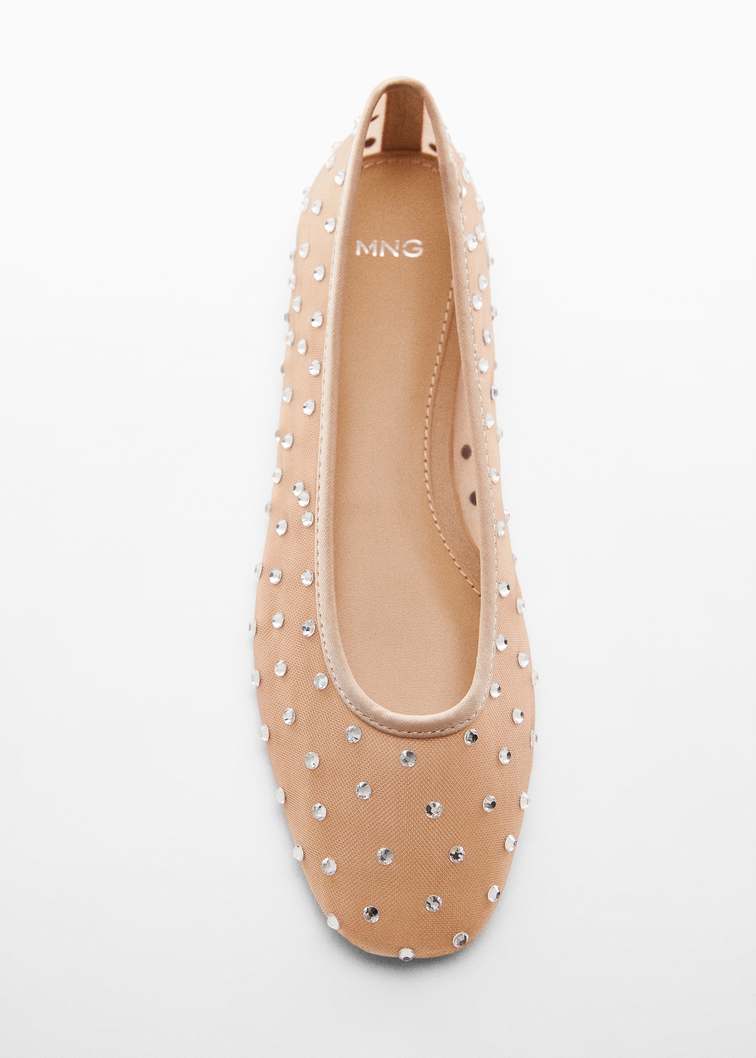 Ballerines ornées de strass - Beige clair - FEMME | H&M CA Ballerines ornées de strass - Beige clair - FEMME | H&M CA
