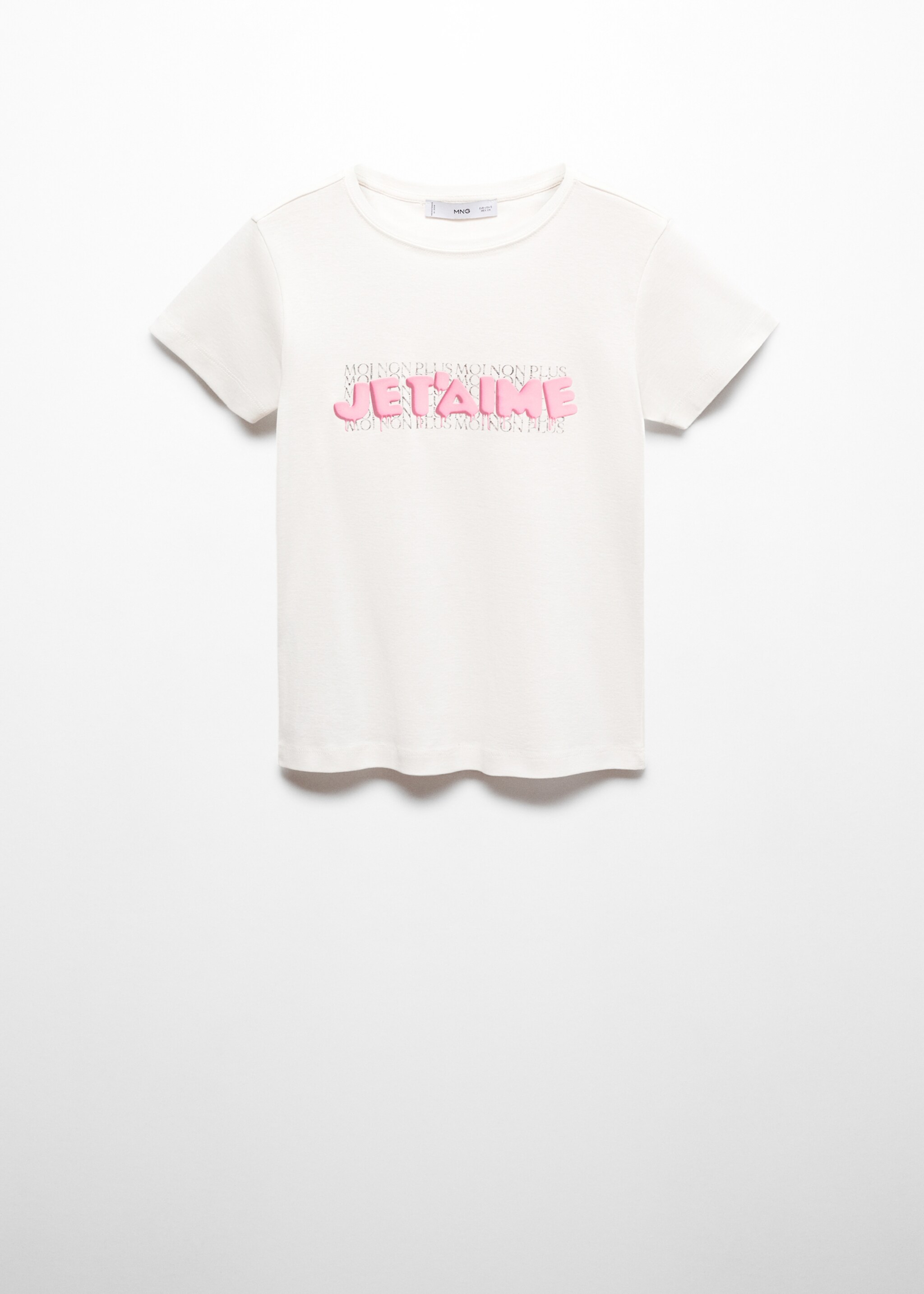 Message cotton T-shirt - Article without model