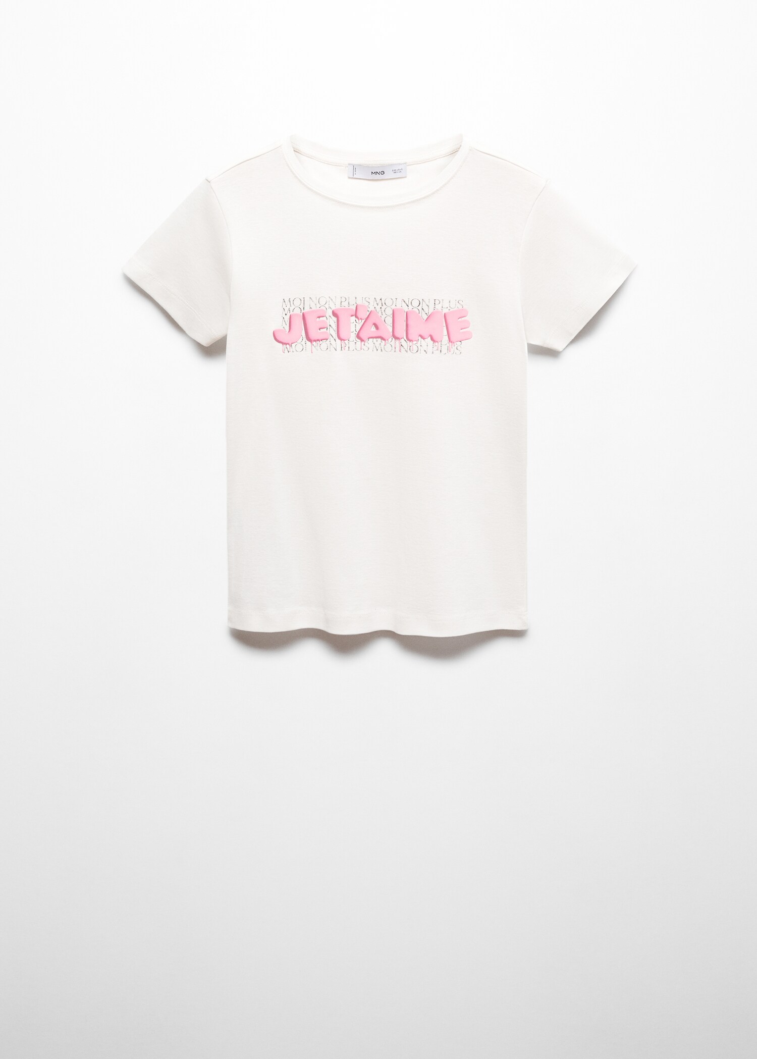 Message cotton T-shirt - Article without model