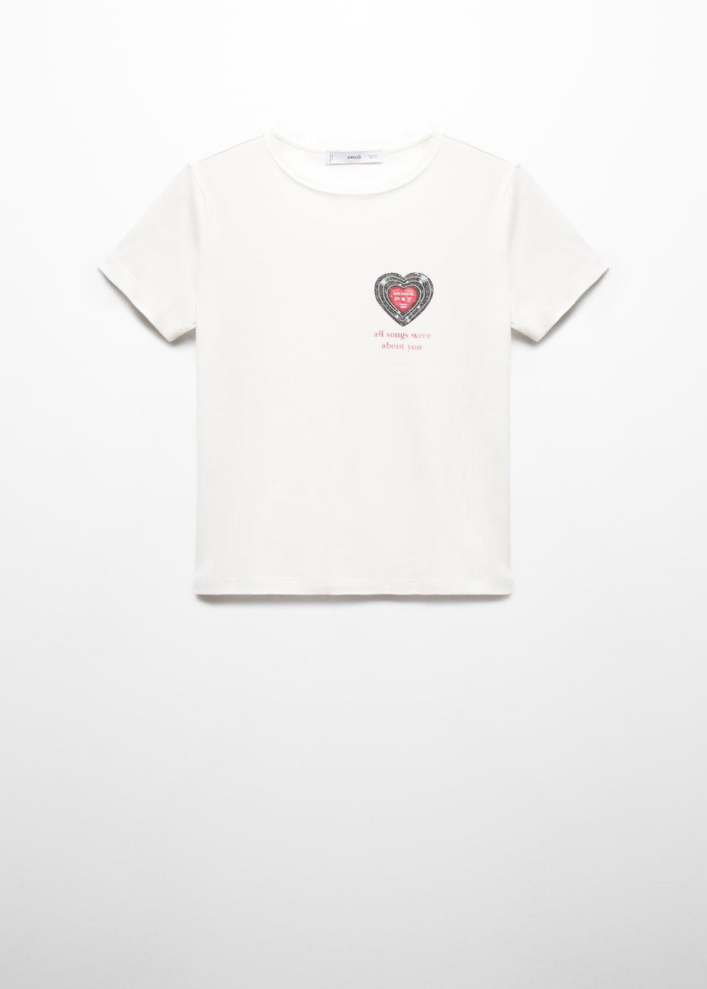 Message cotton T-shirt - Women | MANGO OUTLET USA