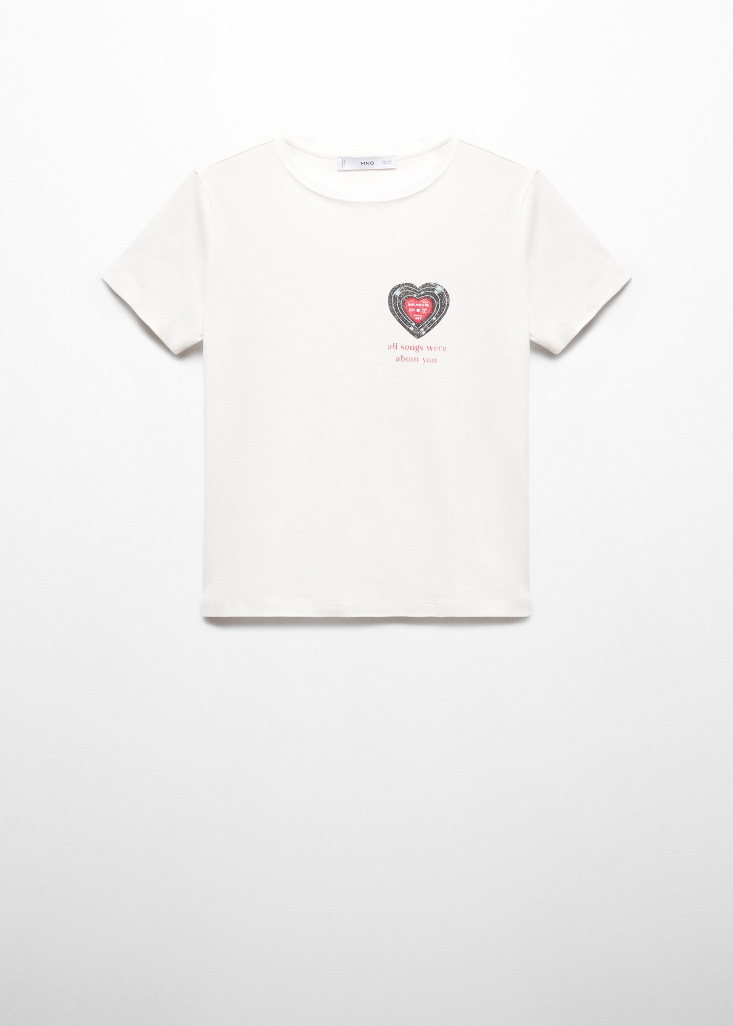 T-shirt med meddelande - Artikel utan modell