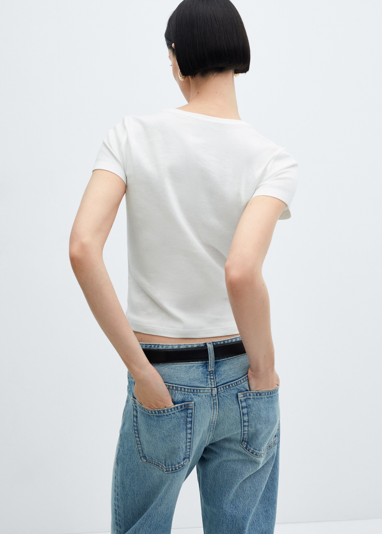 T-shirt med meddelande - Artikelns baksida