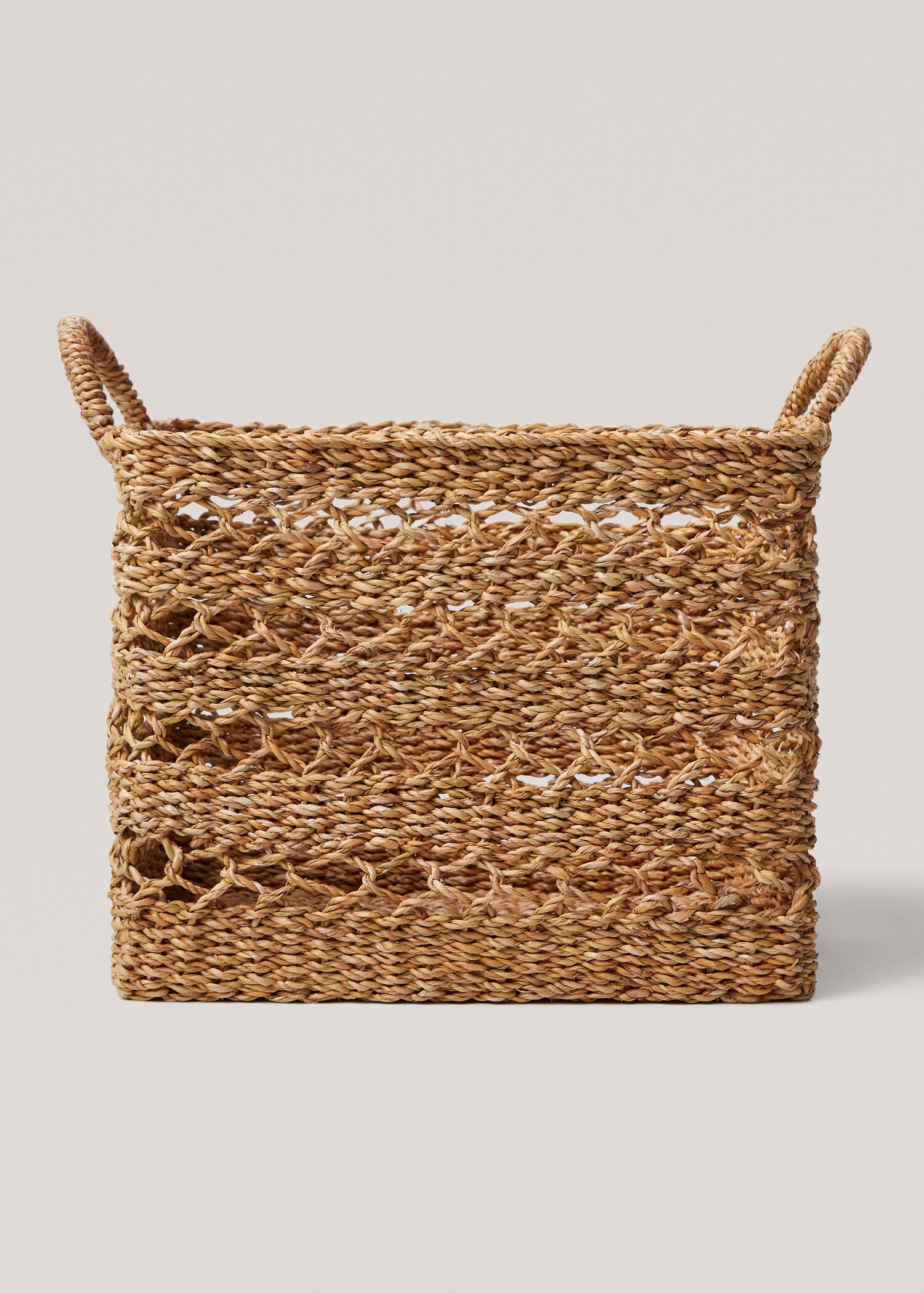 Natural fibre basket with handles 40x32cm - Article without model