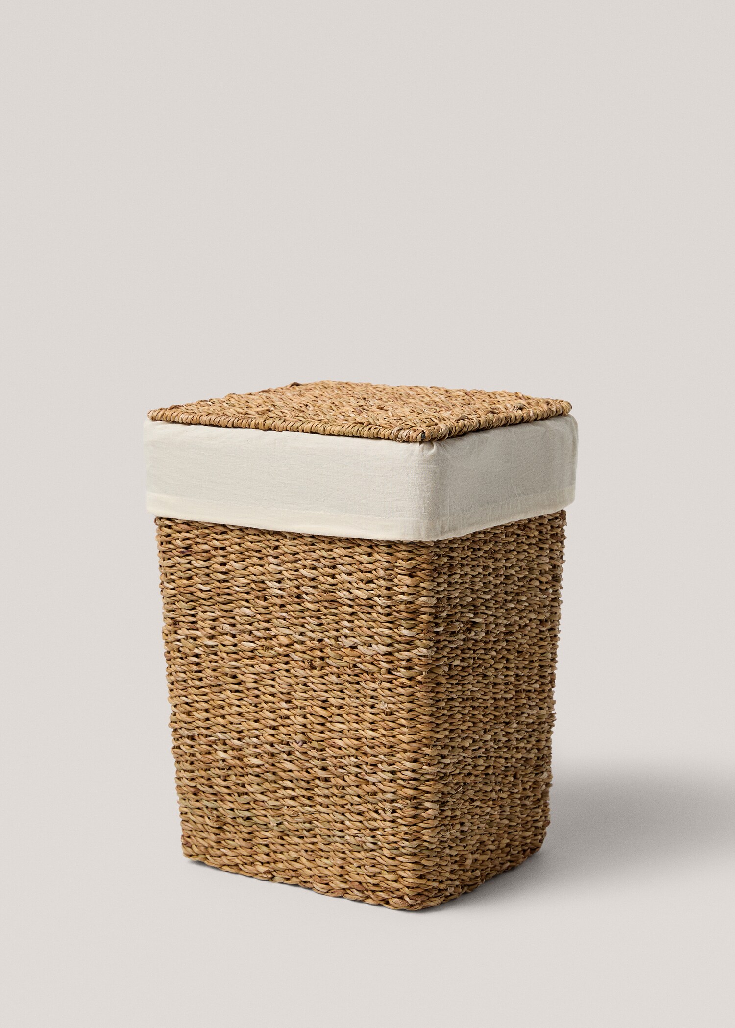 Cesta de ropa fibras naturales 29x25x40cm - Detalle del artículo 1