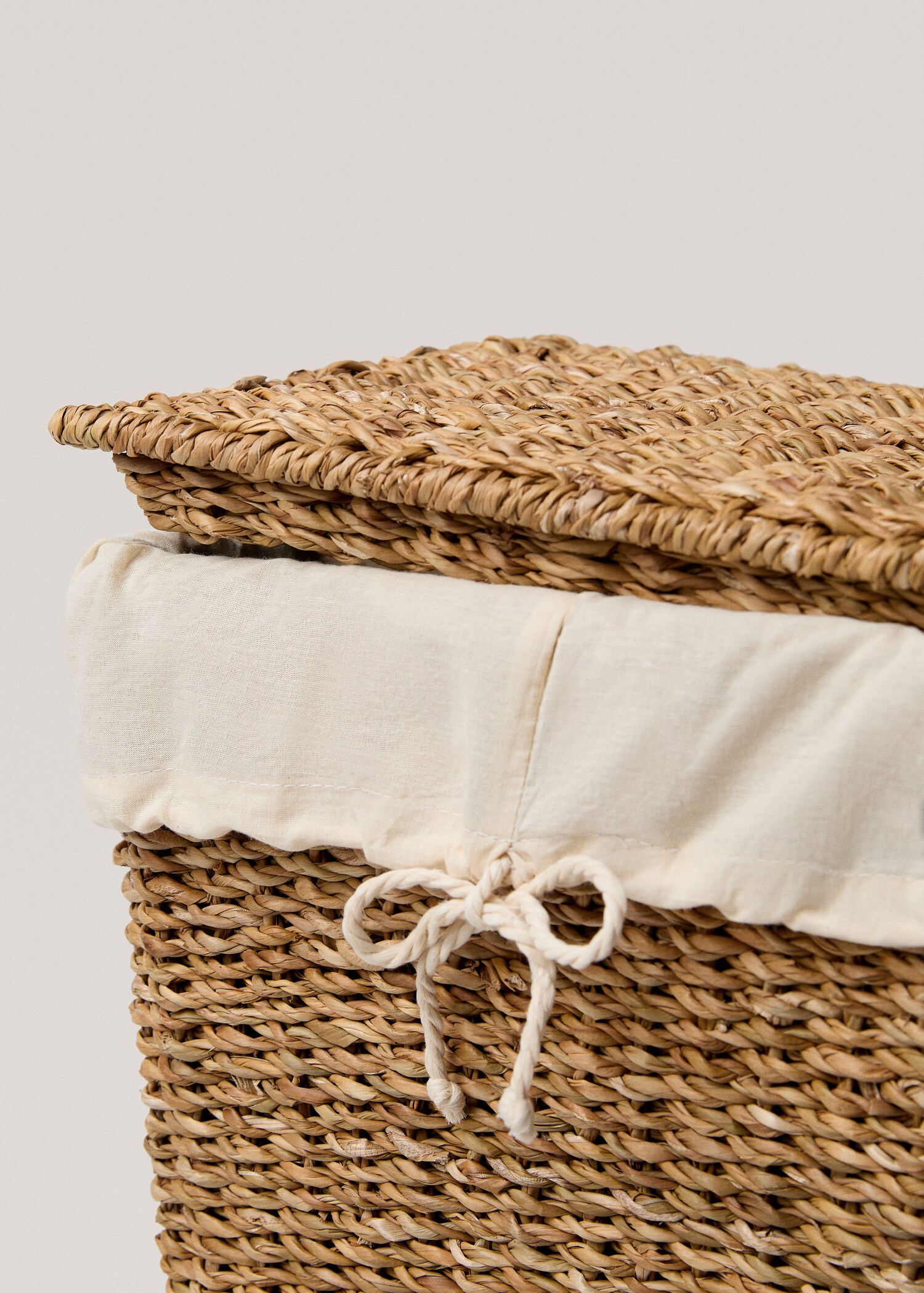 Cesta de ropa fibras naturales 29x25x40cm - Detalle del artículo 2