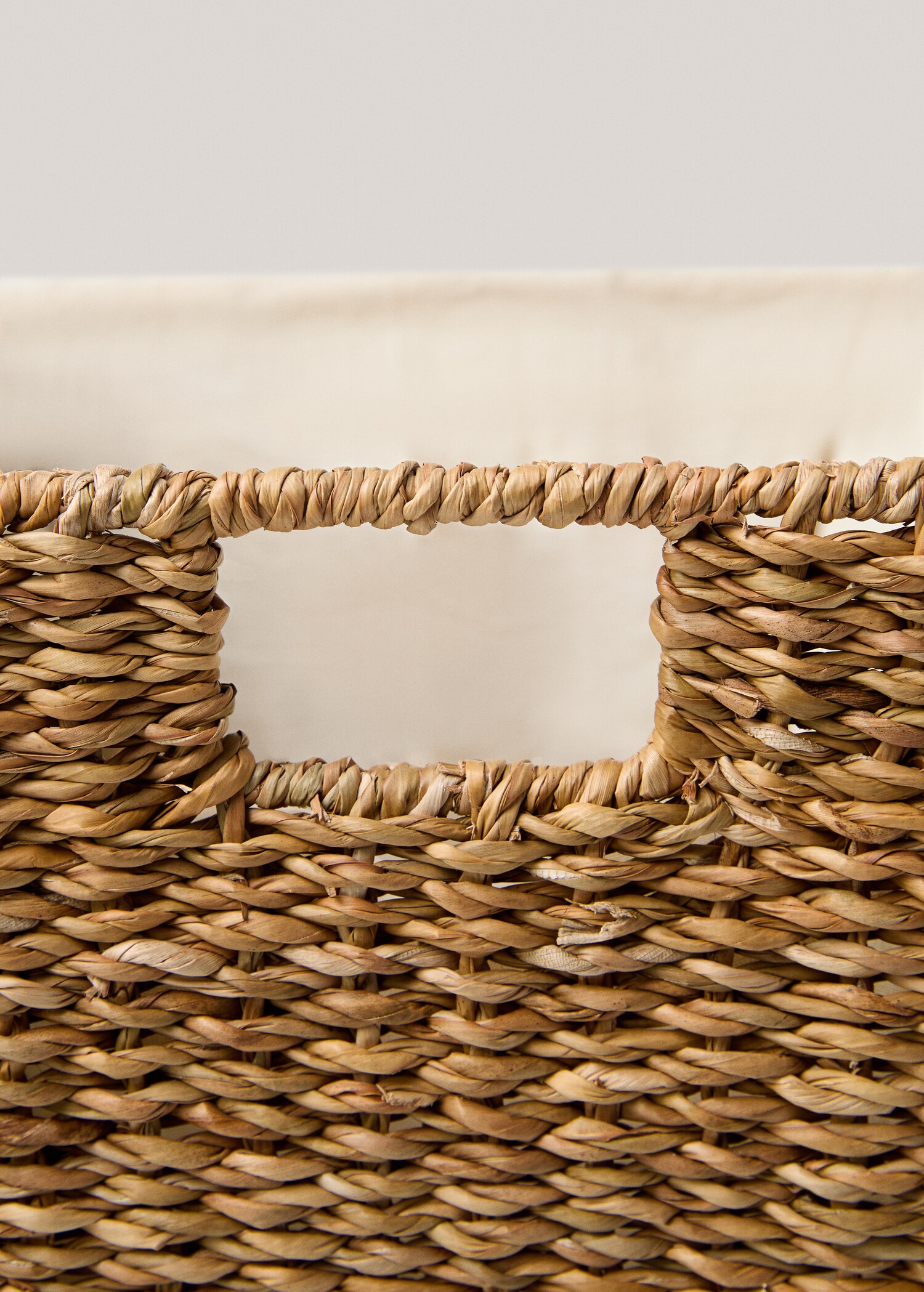 Cesta de ropa fibras naturales 29x25x40cm - Detalle del artículo 3