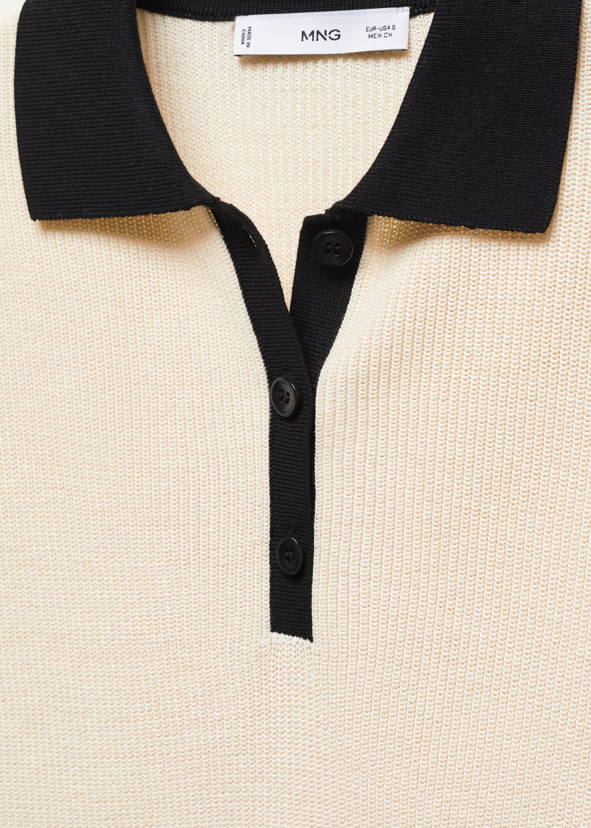 Knitted polo-neck sweater - Details of the article 8