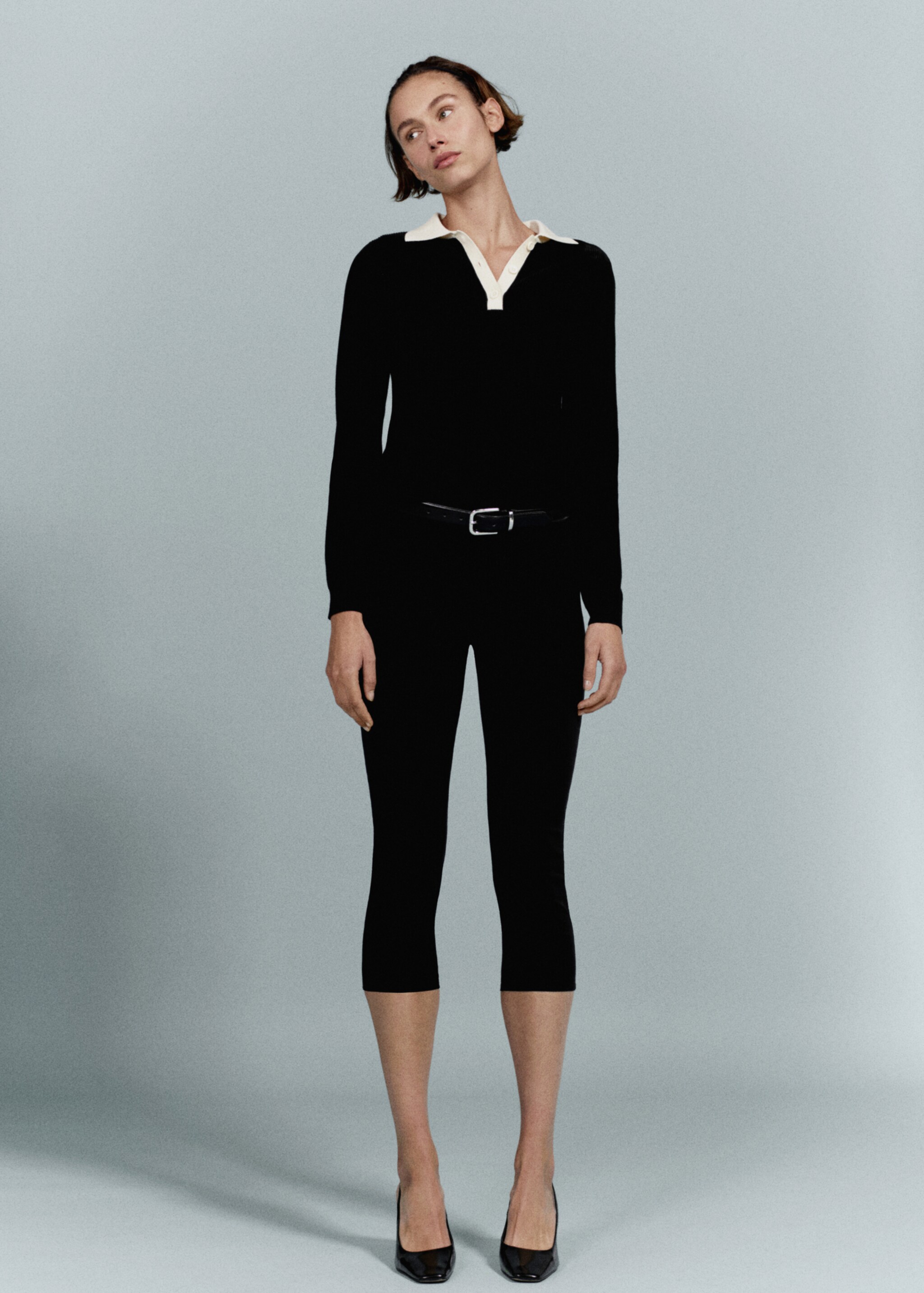 Knitted polo-neck sweater - Details of the article 6