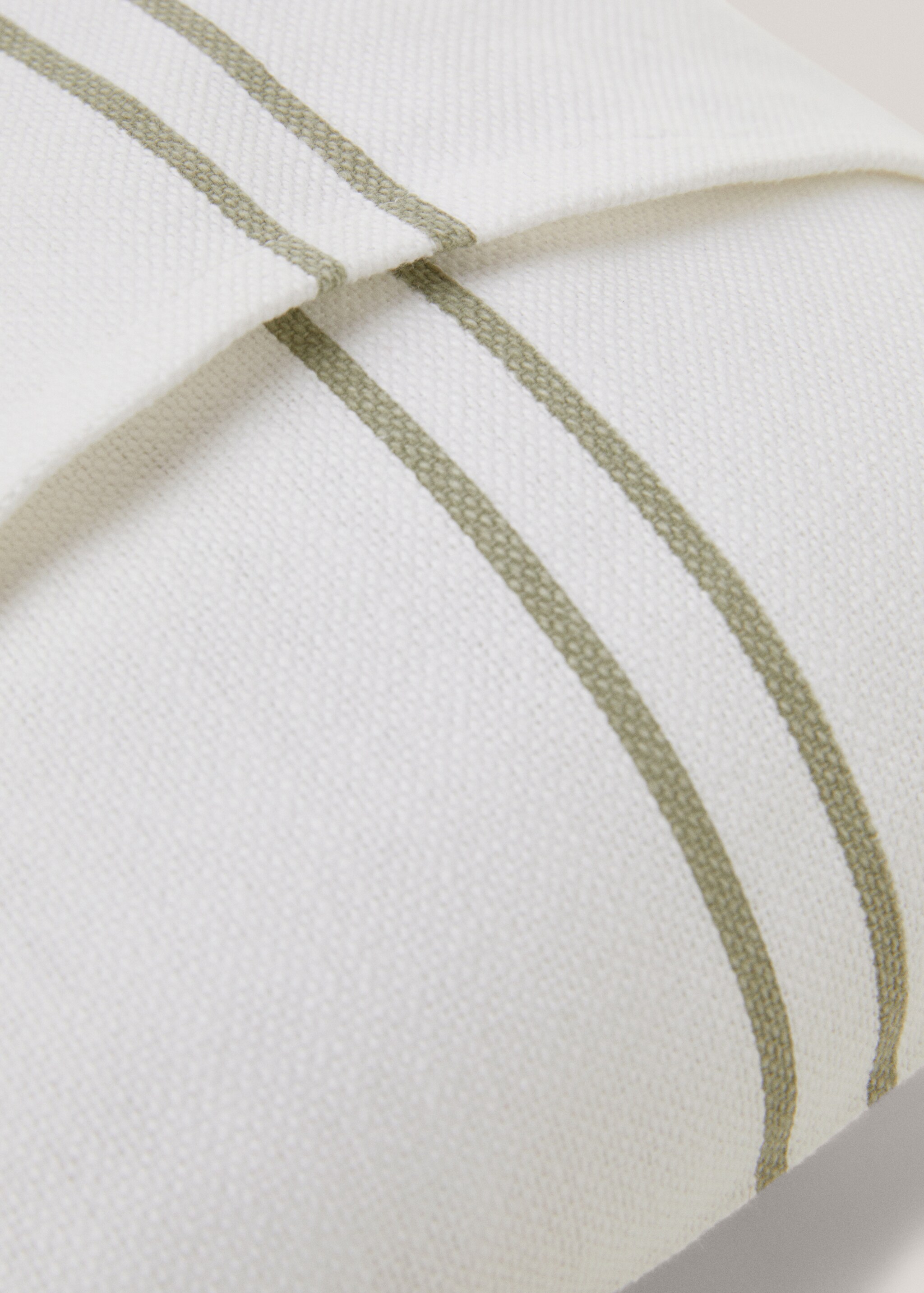 Stripes cotton cushion case 30x50cm - Details of the article 2