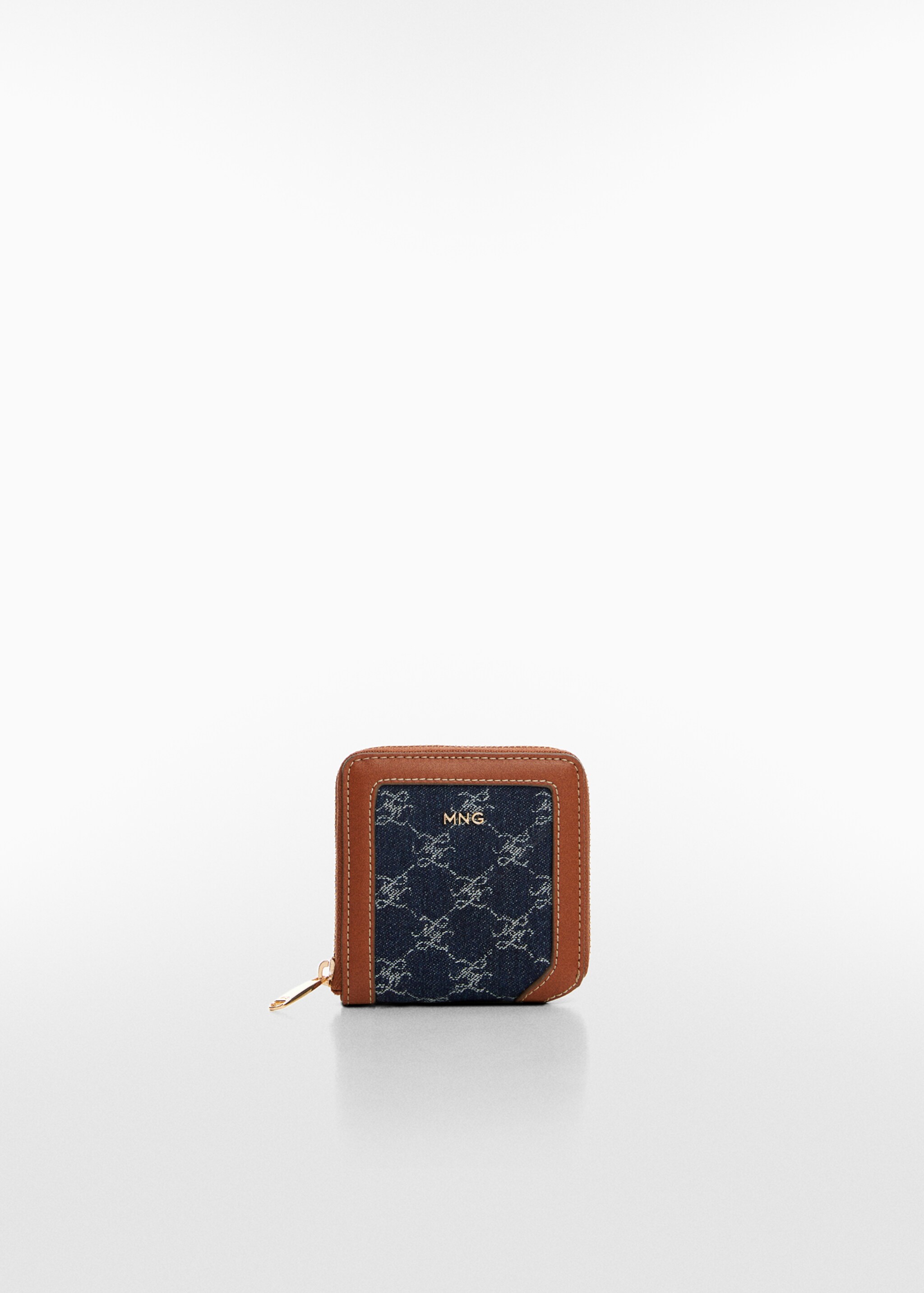 Jacquard wallet - Article without model, Dark Blue. Ref: 67044056-00.
