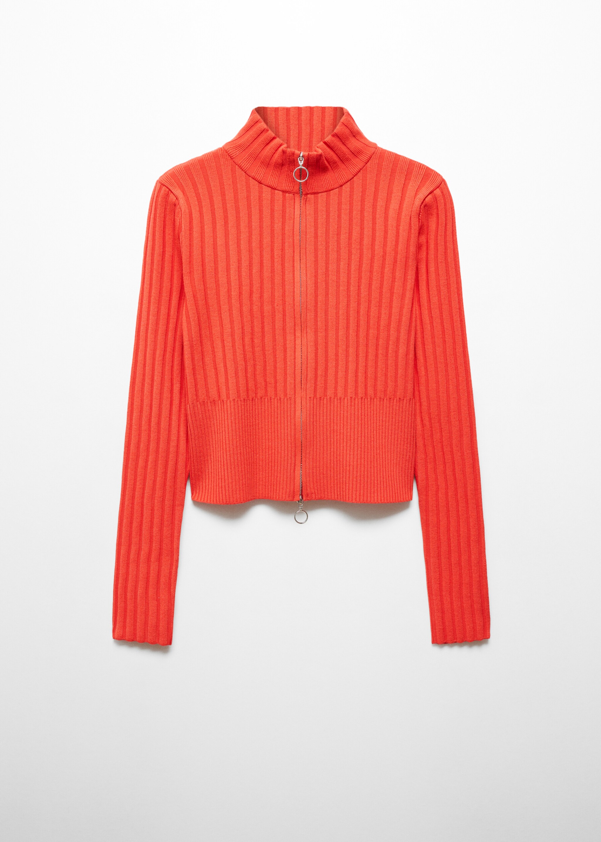 Crop vest met rits - Artikel zonder model