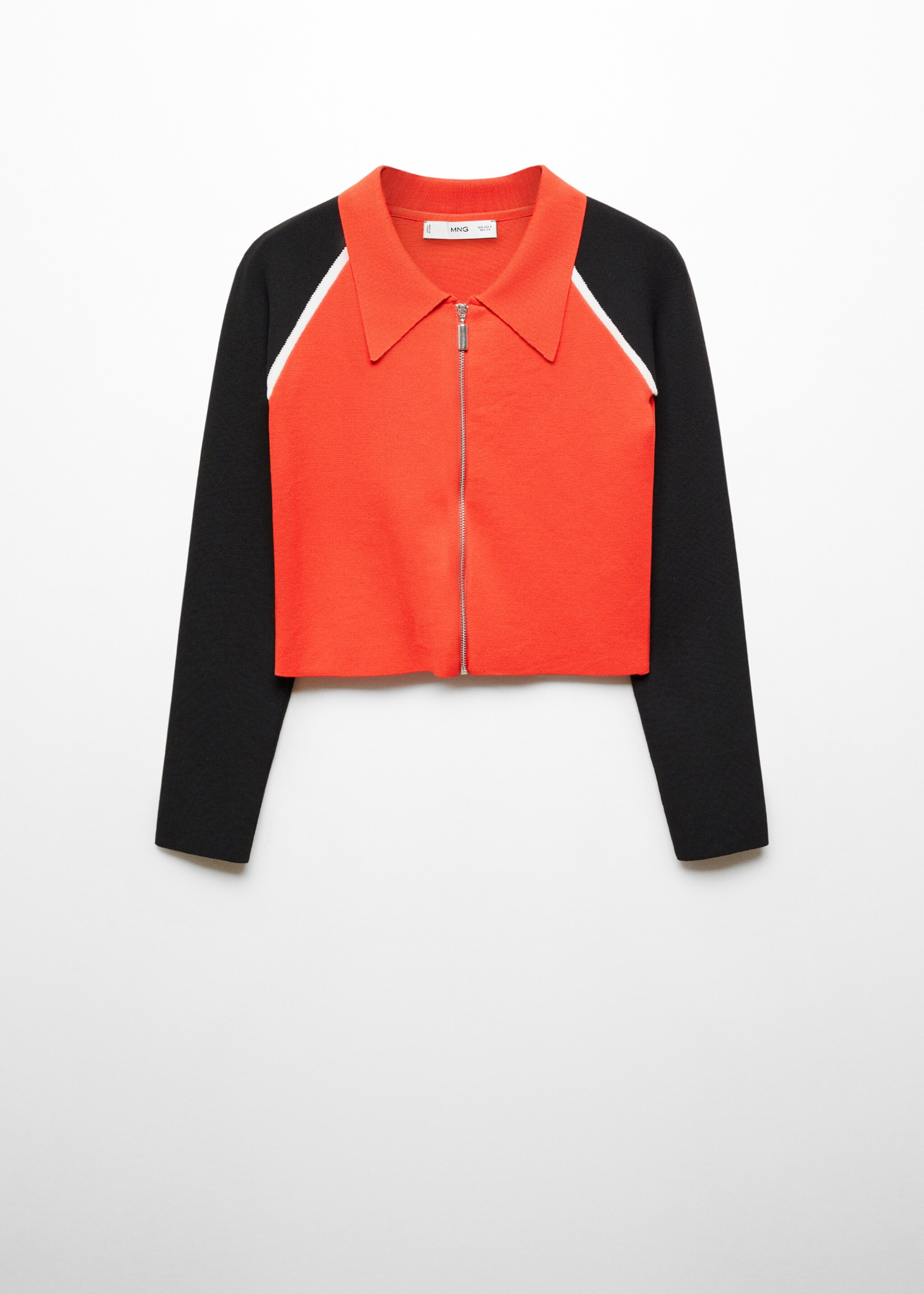 Cardigan crop fermeture Éclair - Article sans modèle