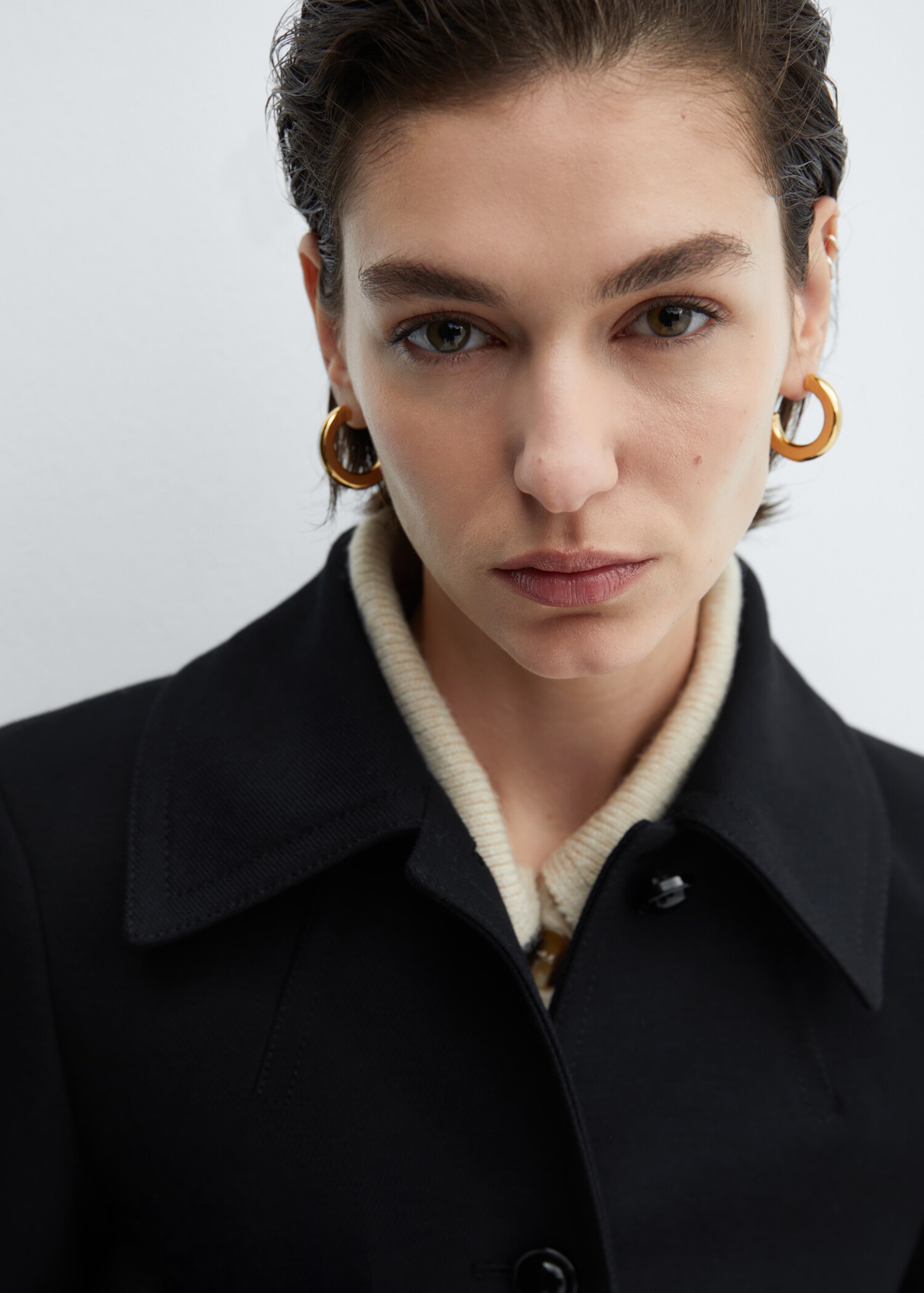 Manteau boutons col chemise - Détail de l'article 1