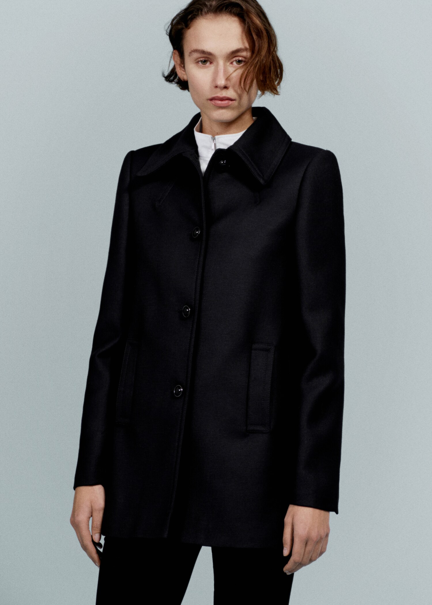 Manteau boutons col chemise - Détail de l'article 6
