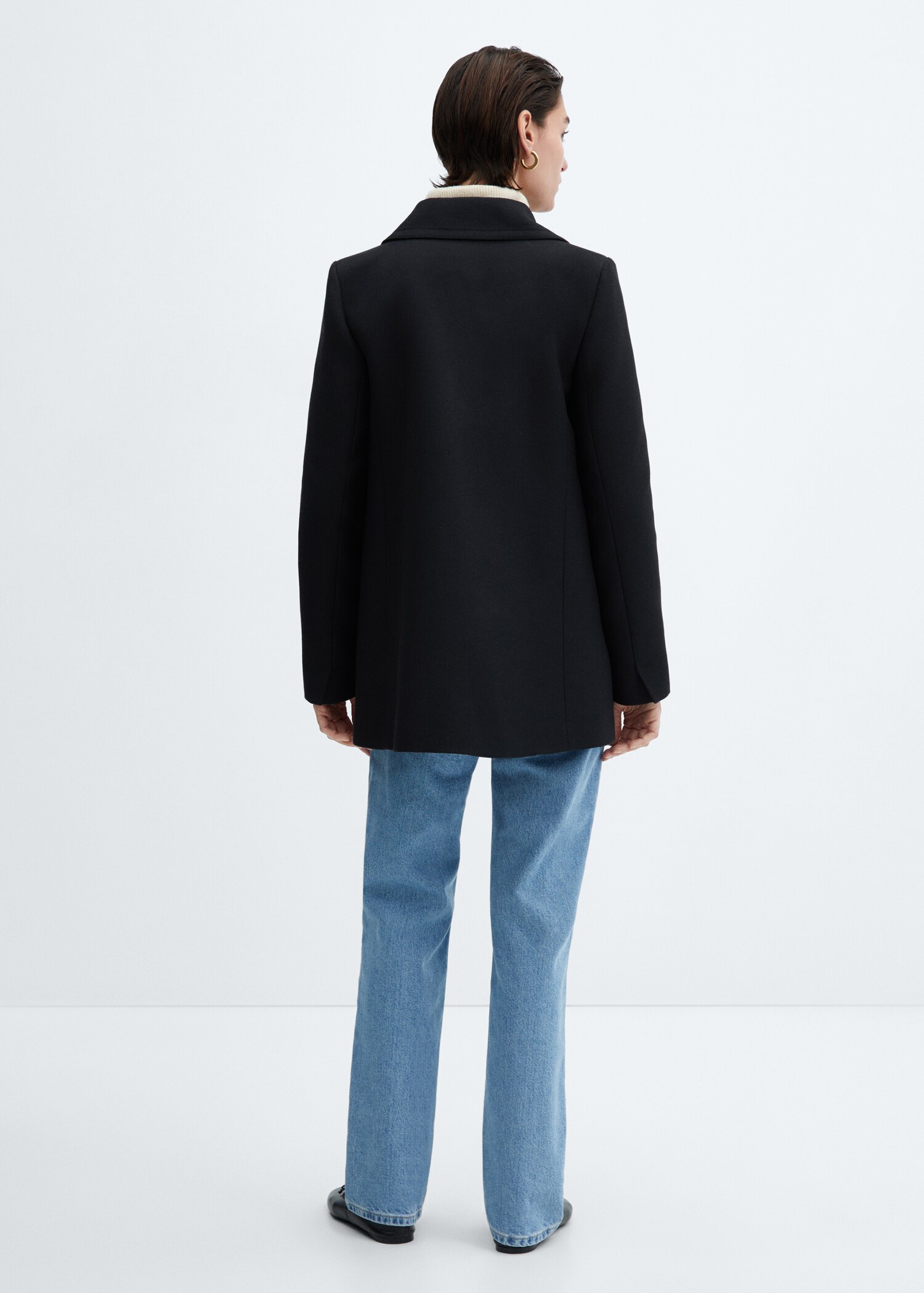 Manteau boutons col chemise - Verso de l’article