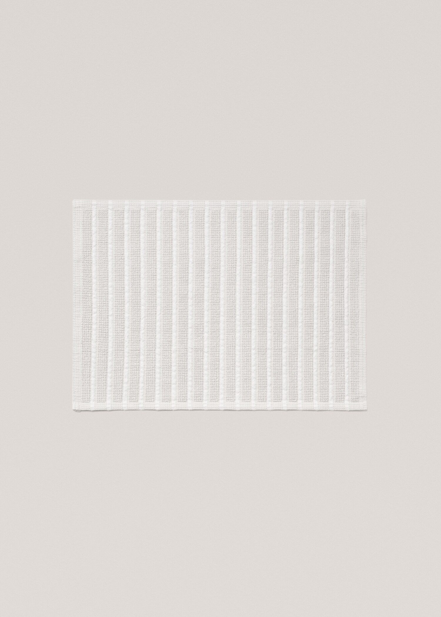 Tapis de bain tissu bouclette rayures - Article sans modèle