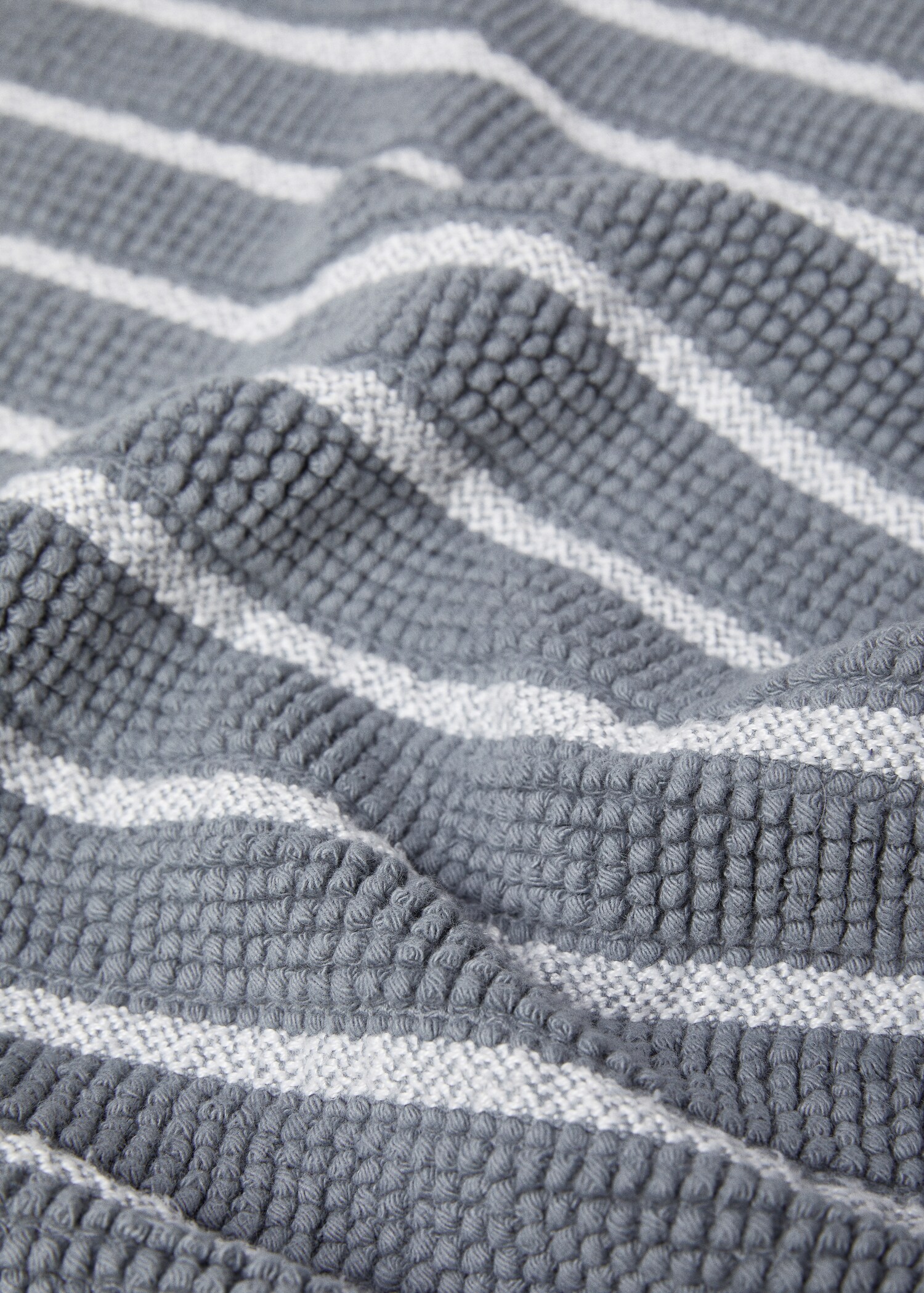 Tapis de bain tissu bouclette rayures - Détail de l'article 2