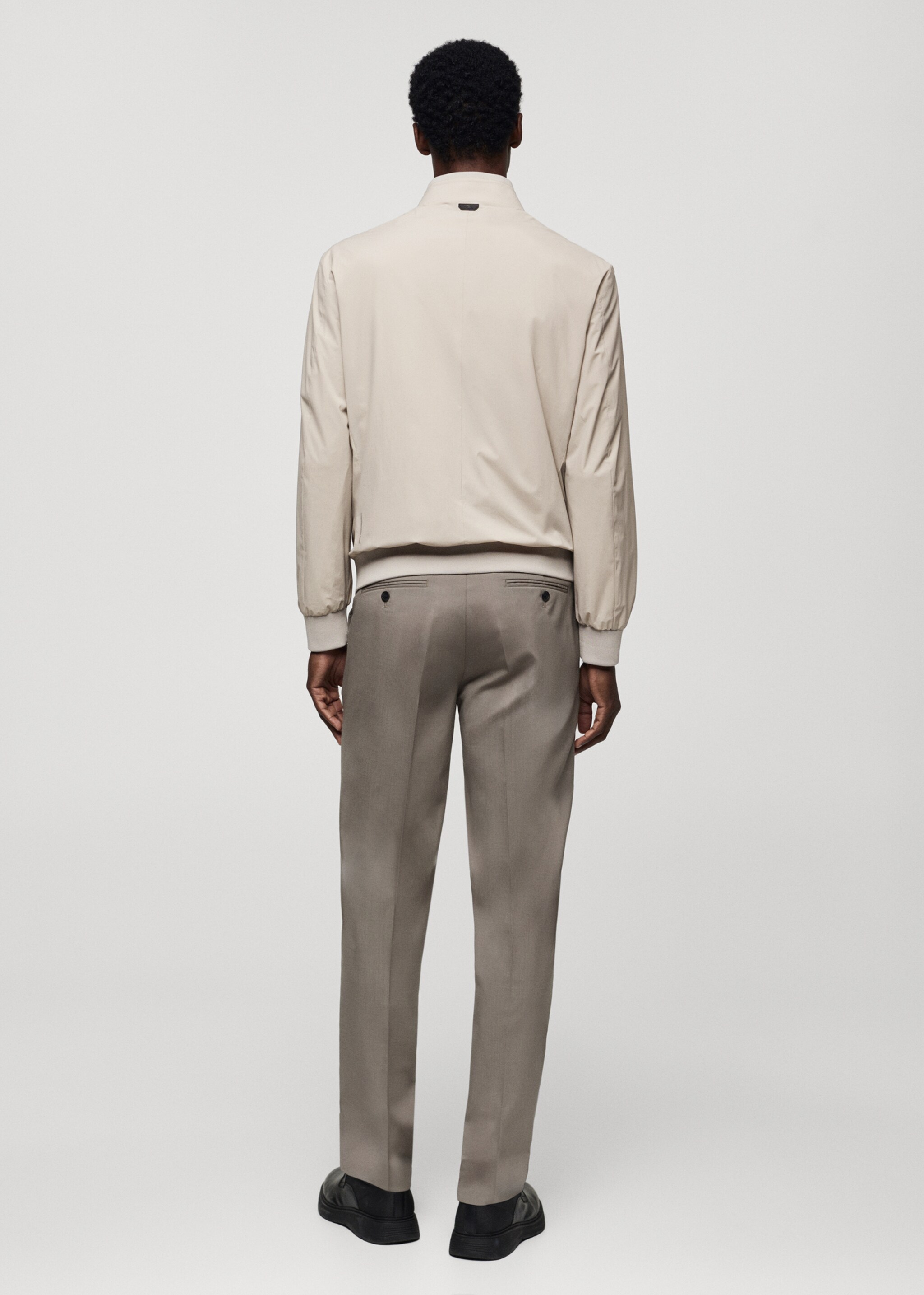 Stretch water-repellent bomber jacket - Reverse of the article